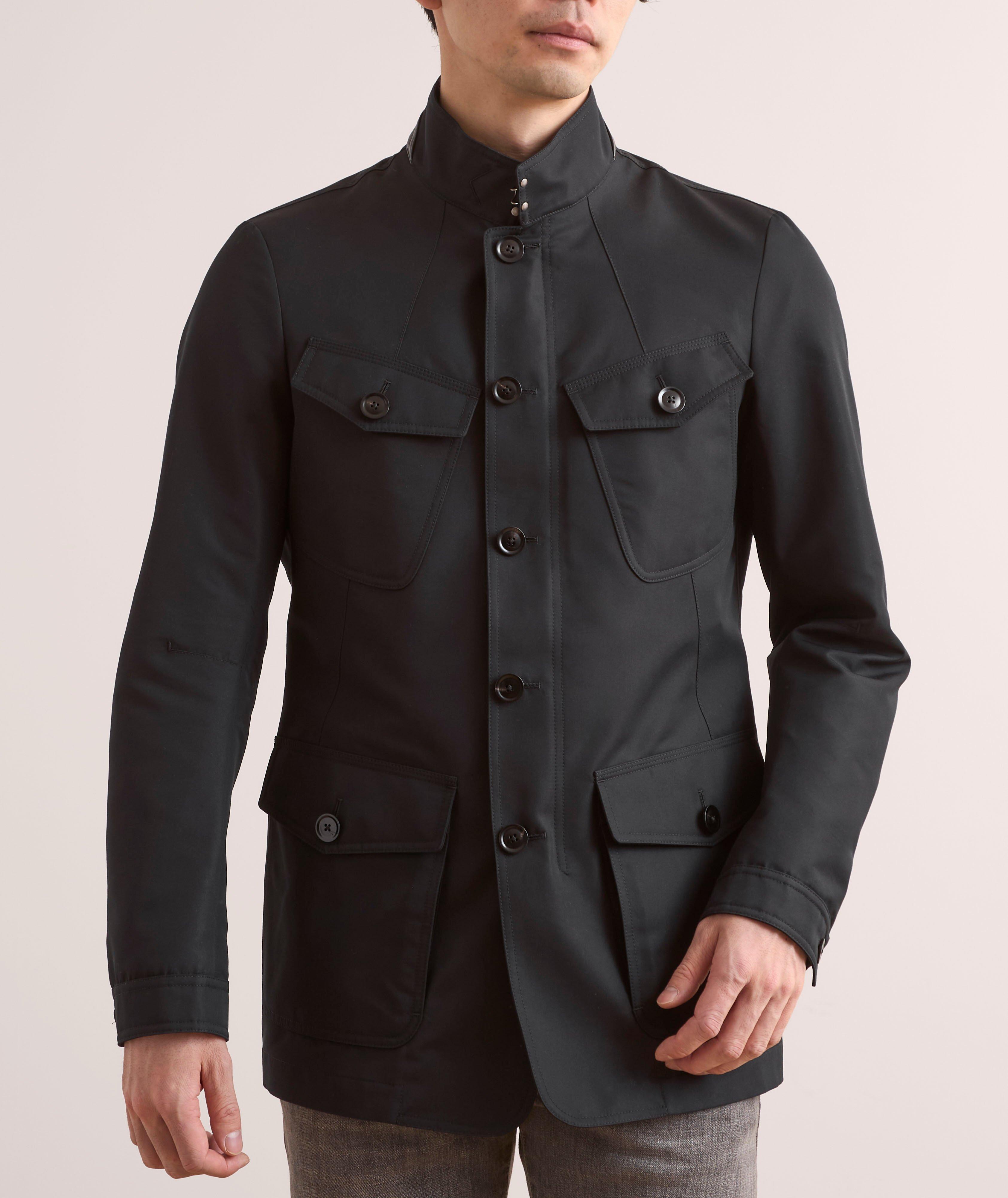 Compact Nylon Military Jacket image 1