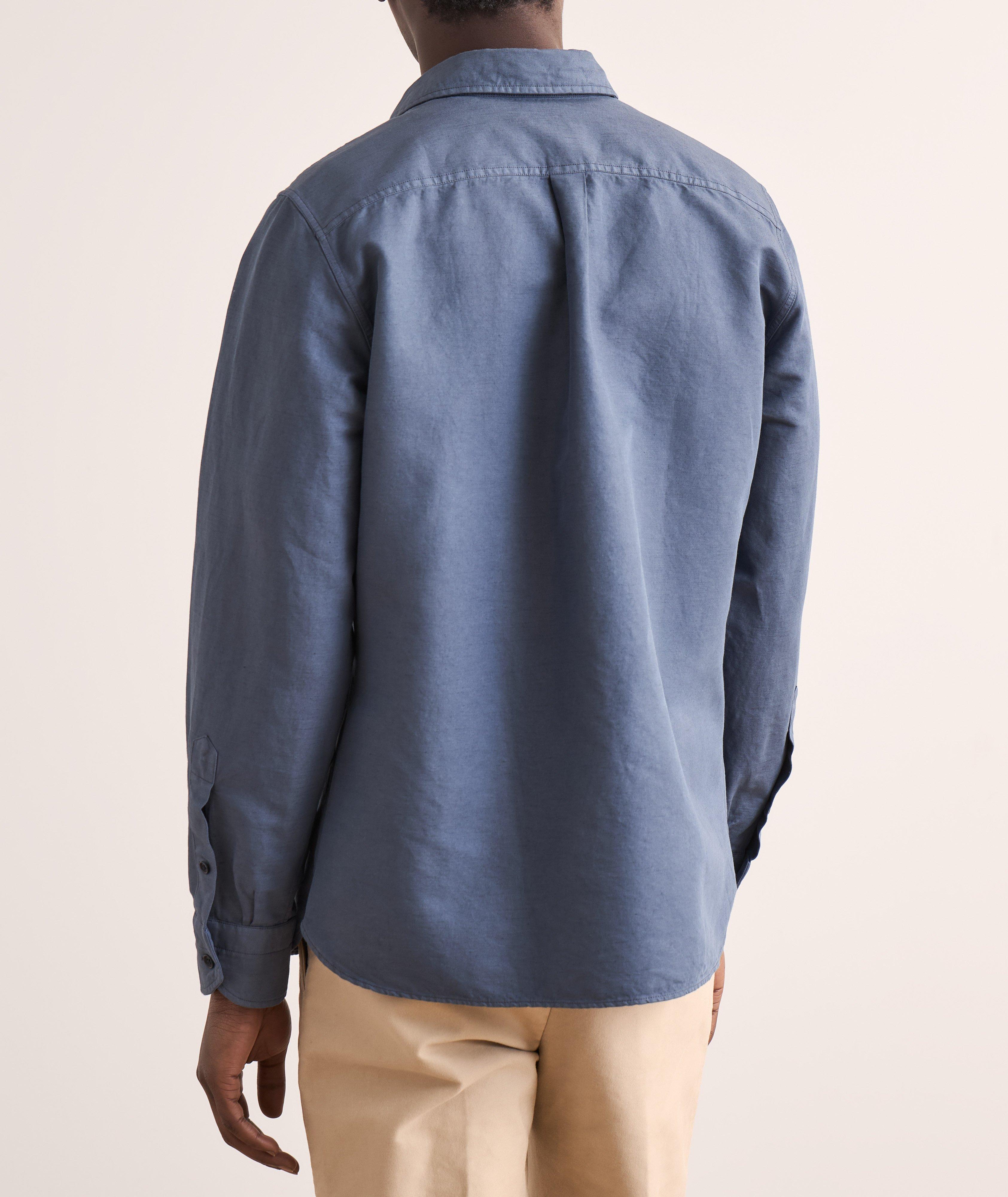 Linen-Cotton Twill Military Shirt image 2