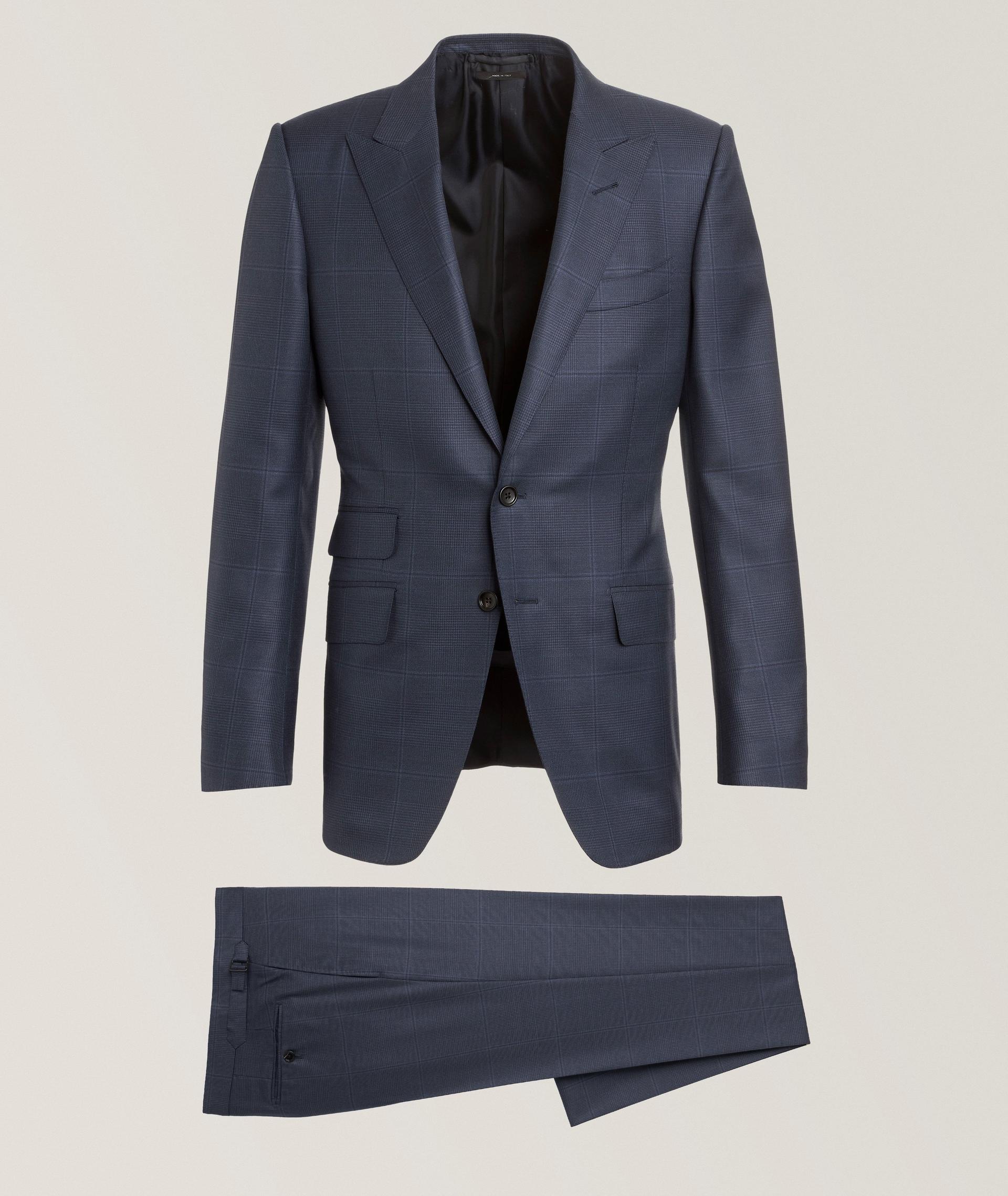O'Connor Overchecked Wool-Silk Suit  image 0
