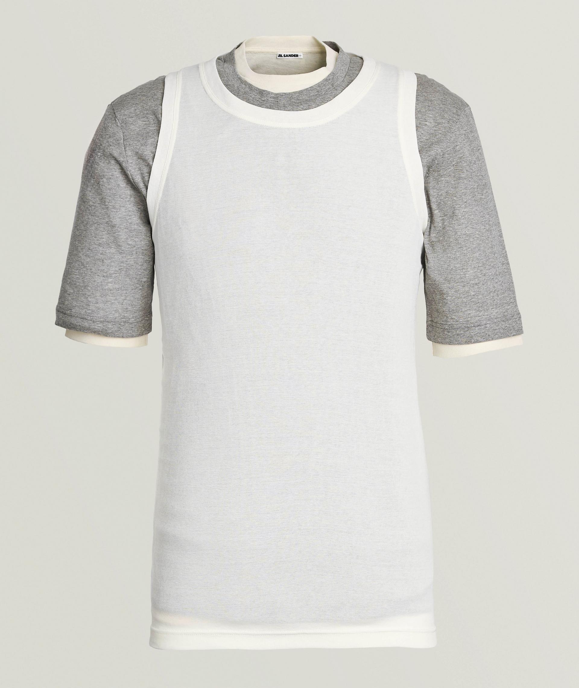 T-shirt en coton à trois épaisseurs image 0