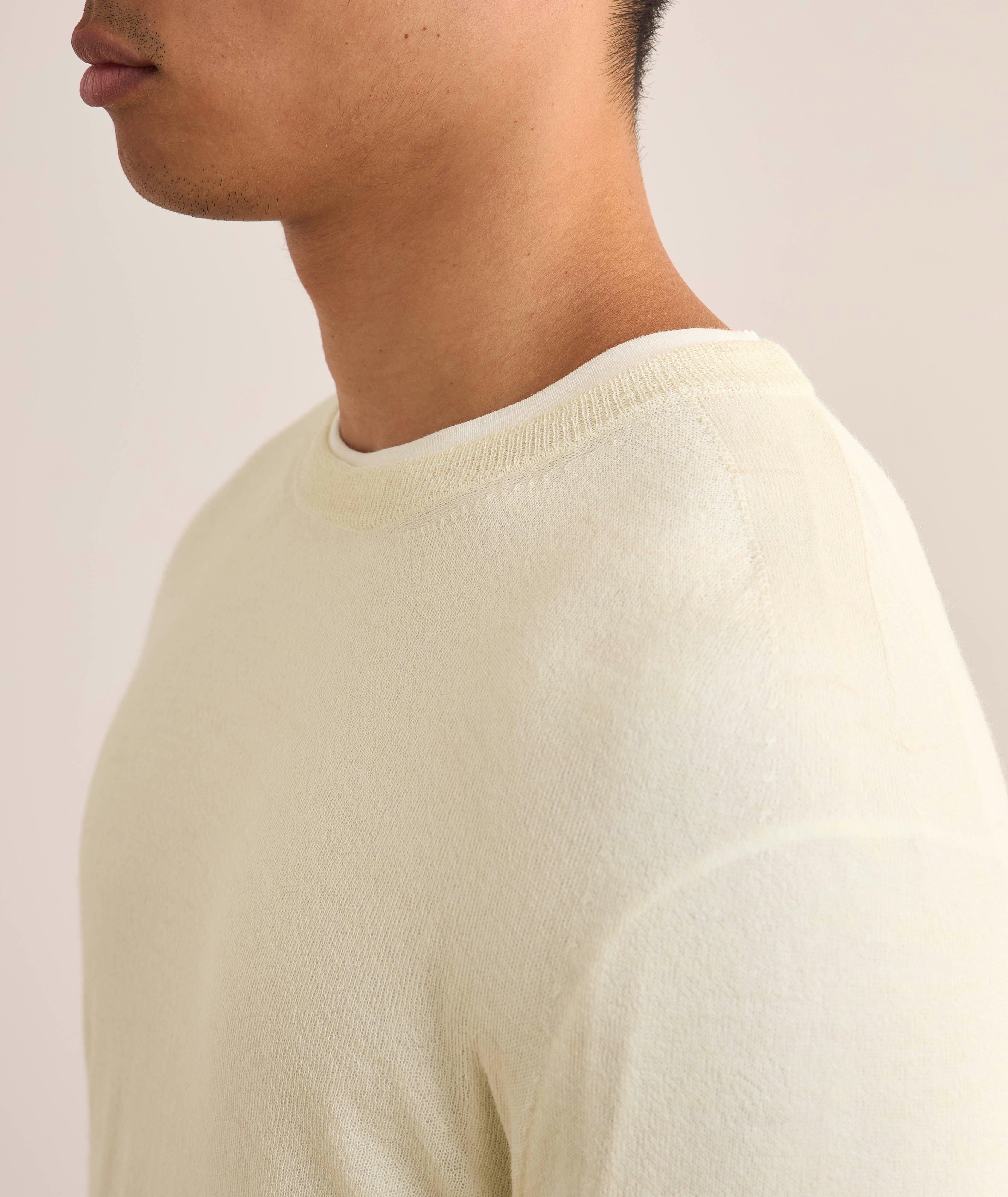 Double-Layer See-Through Logo Sweater image 3