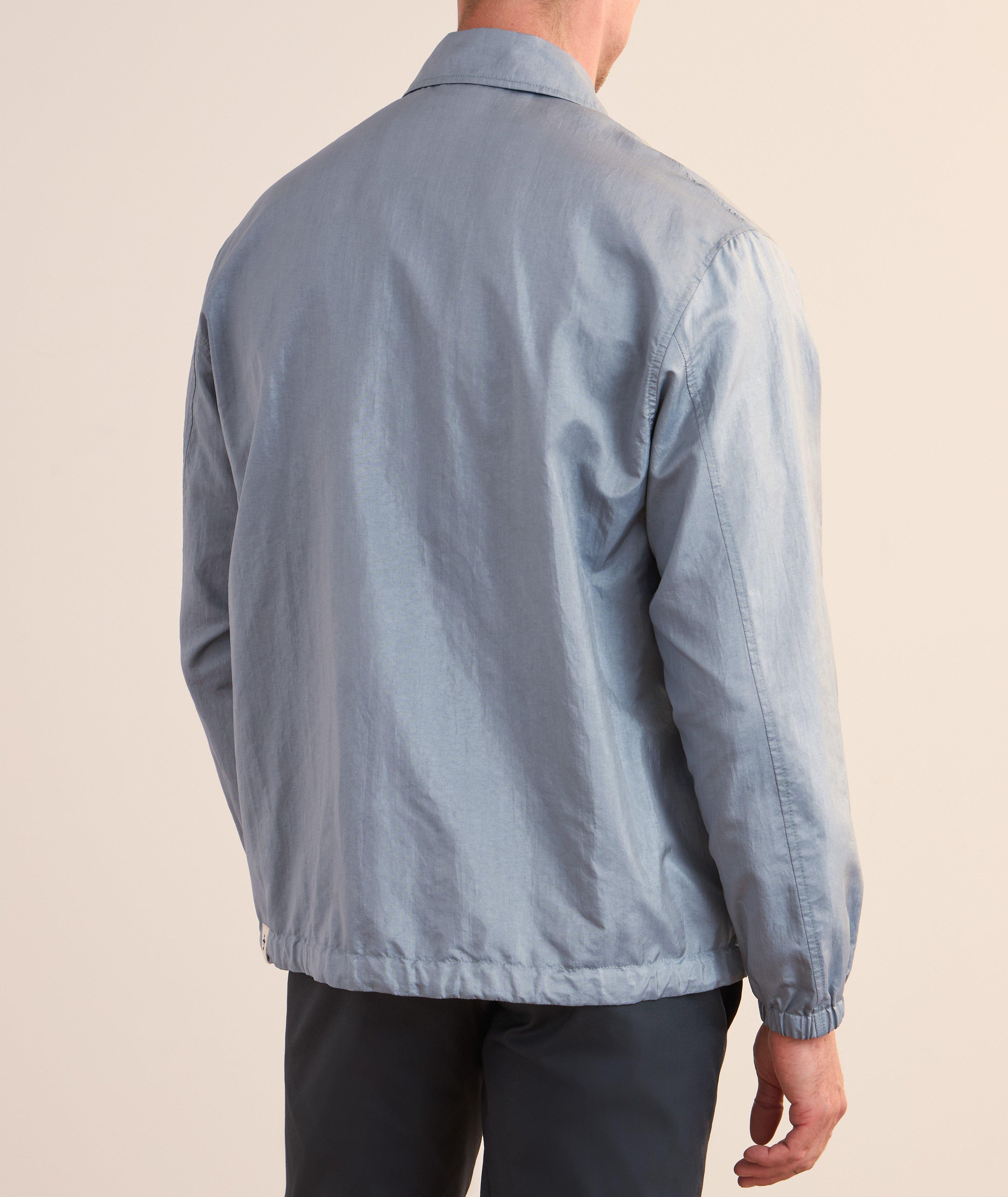Veste-chemise en mélange de soie image 2