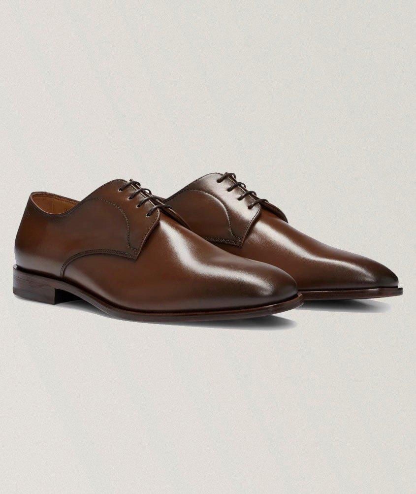 Lisbon Burnished Leather Derbies  image 3