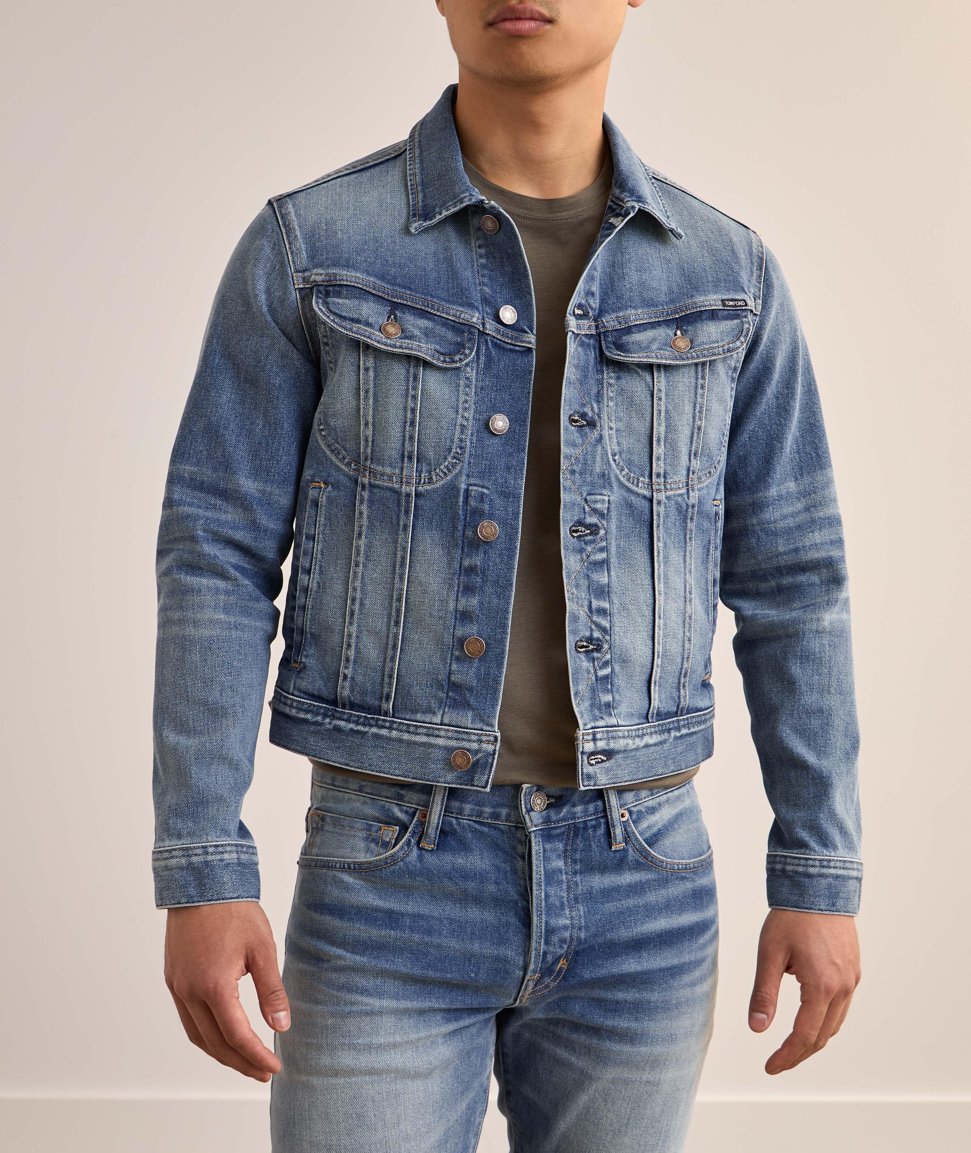 Blouson en denim liséré image 1
