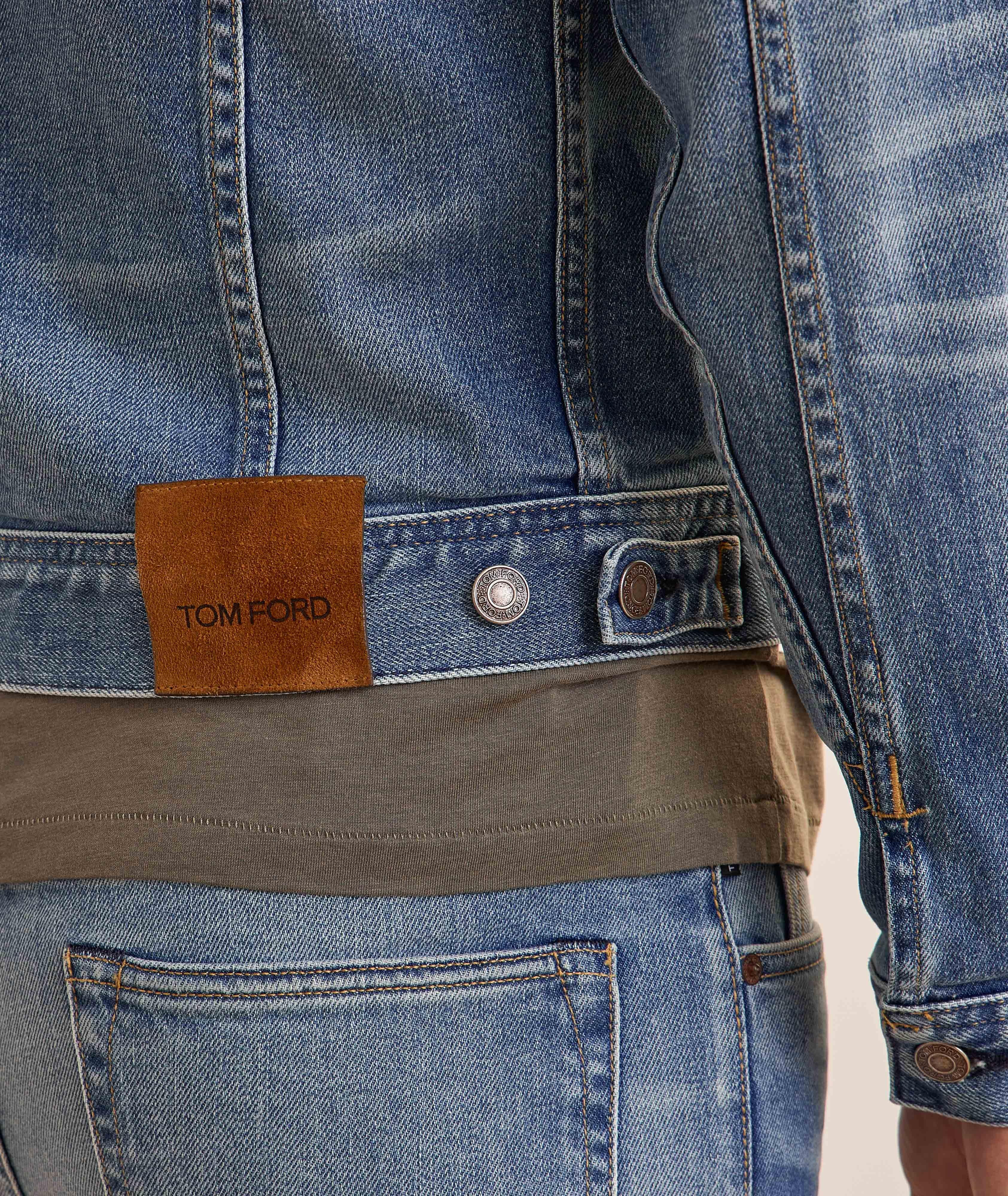Blouson en denim liséré image 5