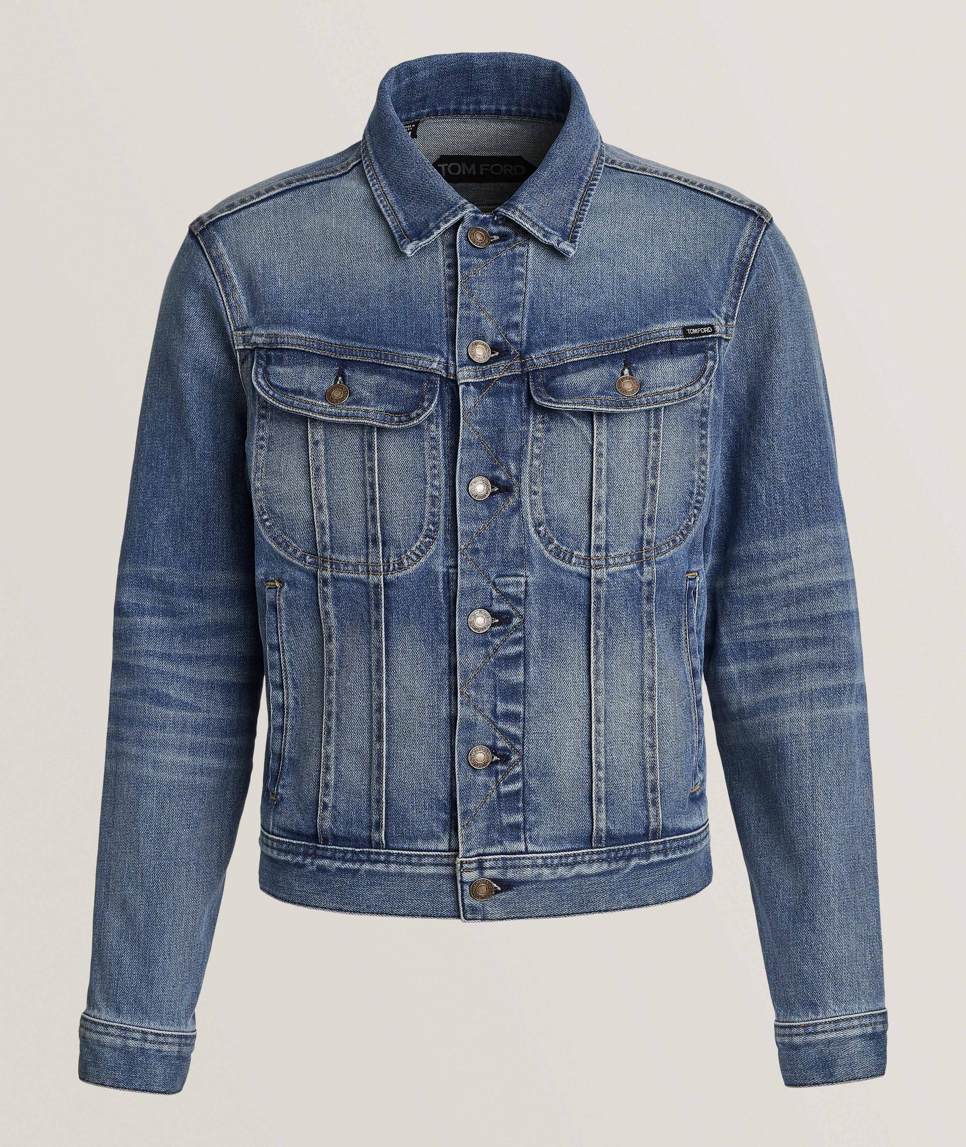 Blouson en denim liséré image 0