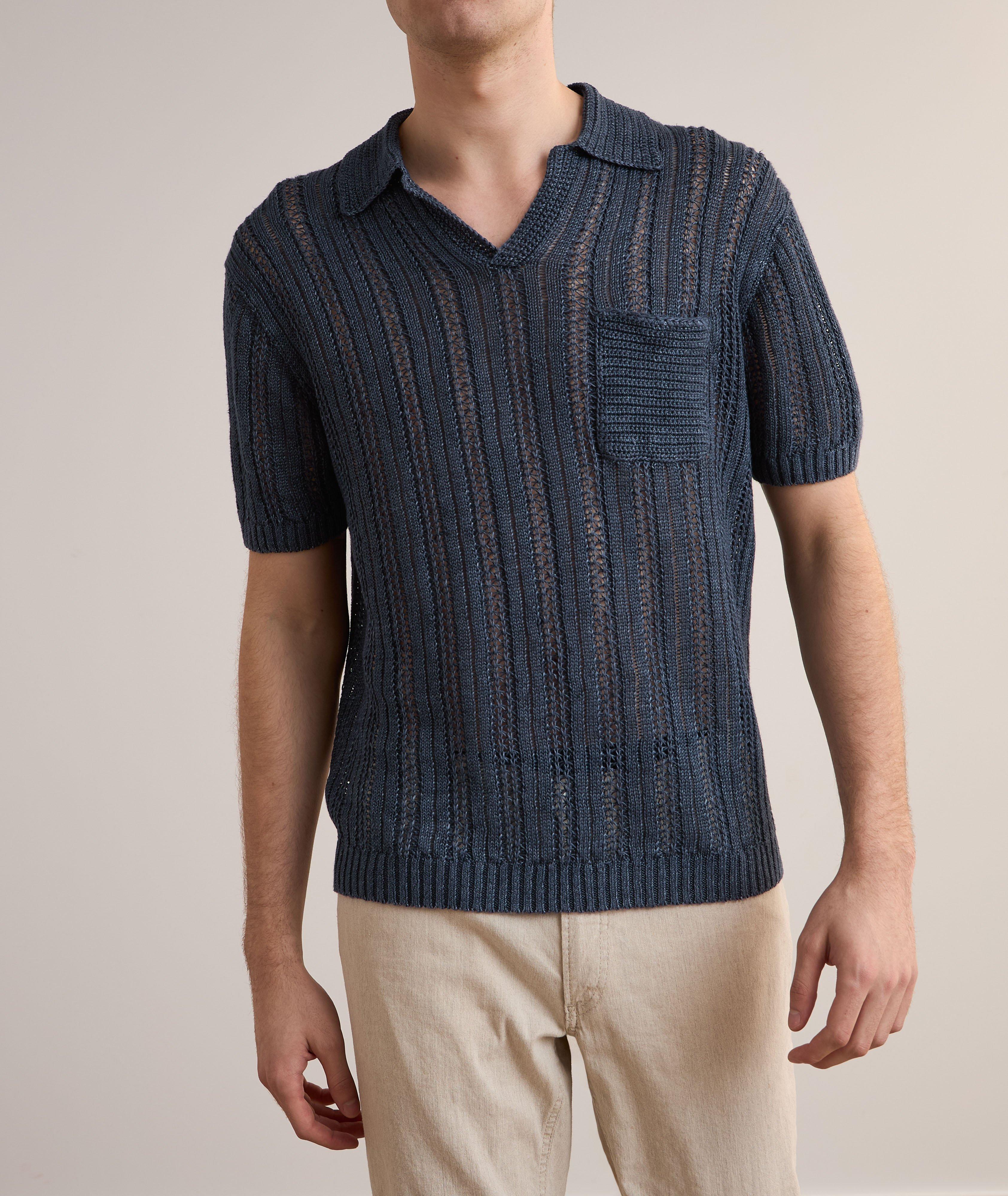 Polo Odin crocheté en lin image 1