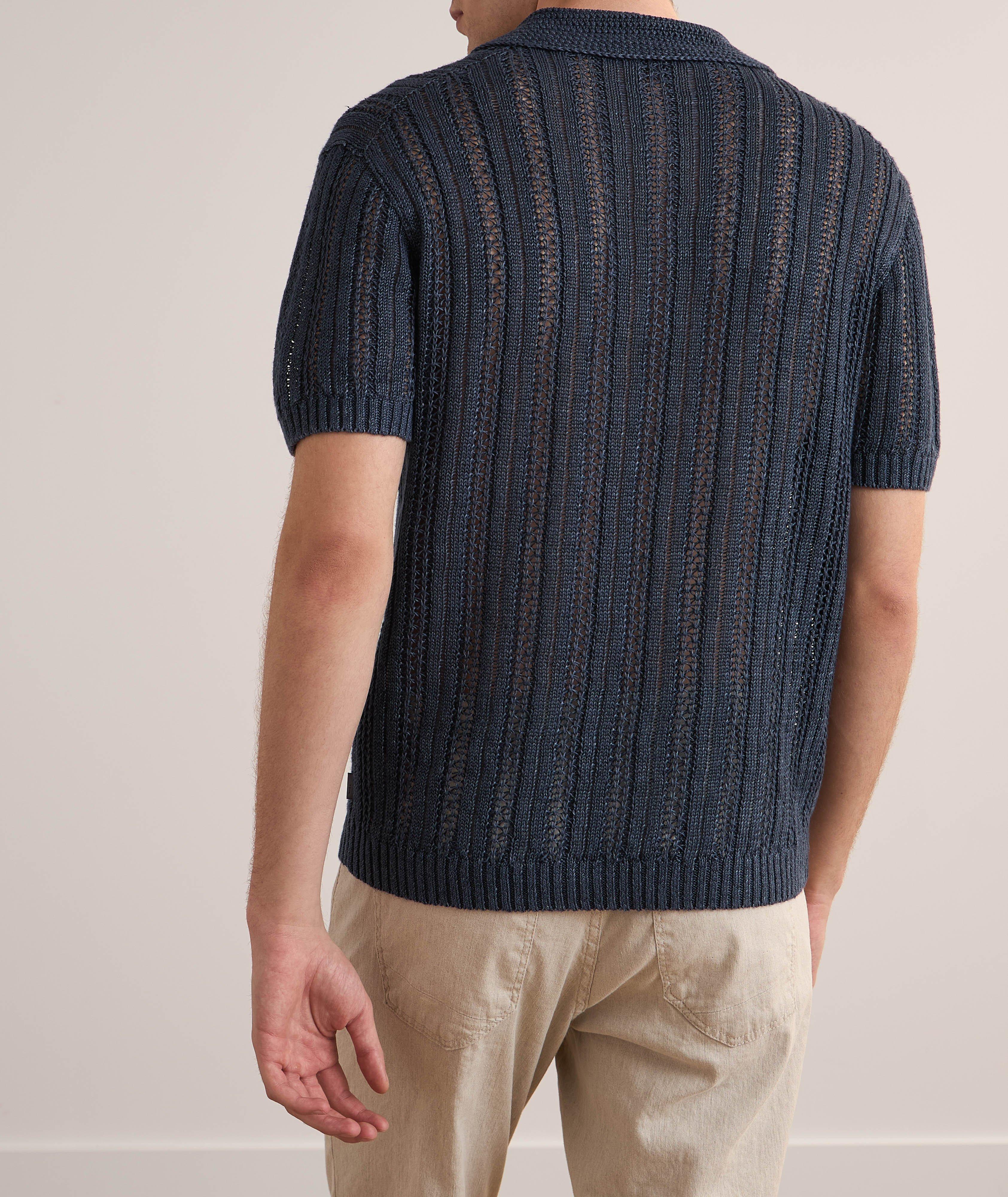 Polo Odin crocheté en lin image 2