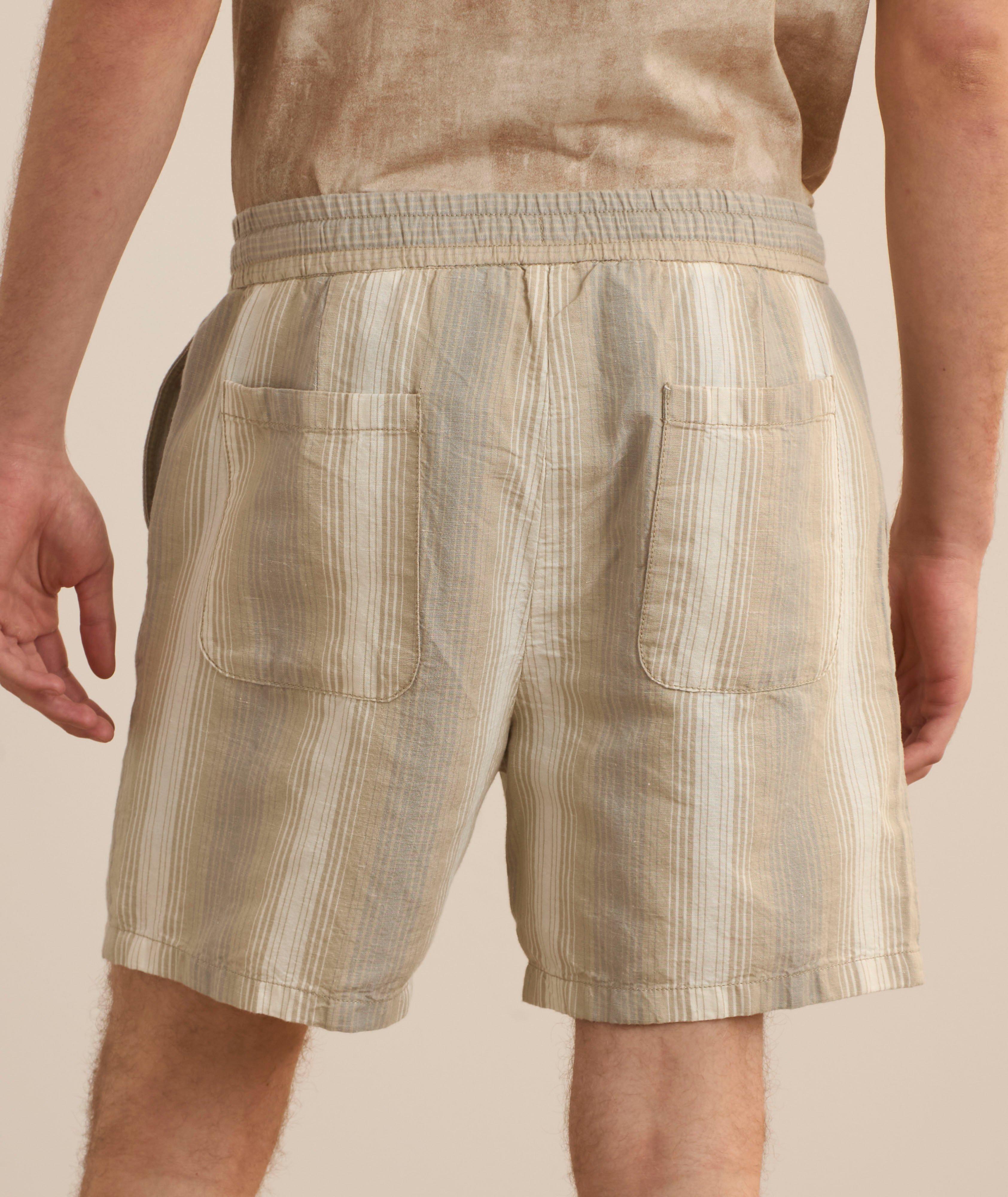 David Striped Drawstring Shorts image 2