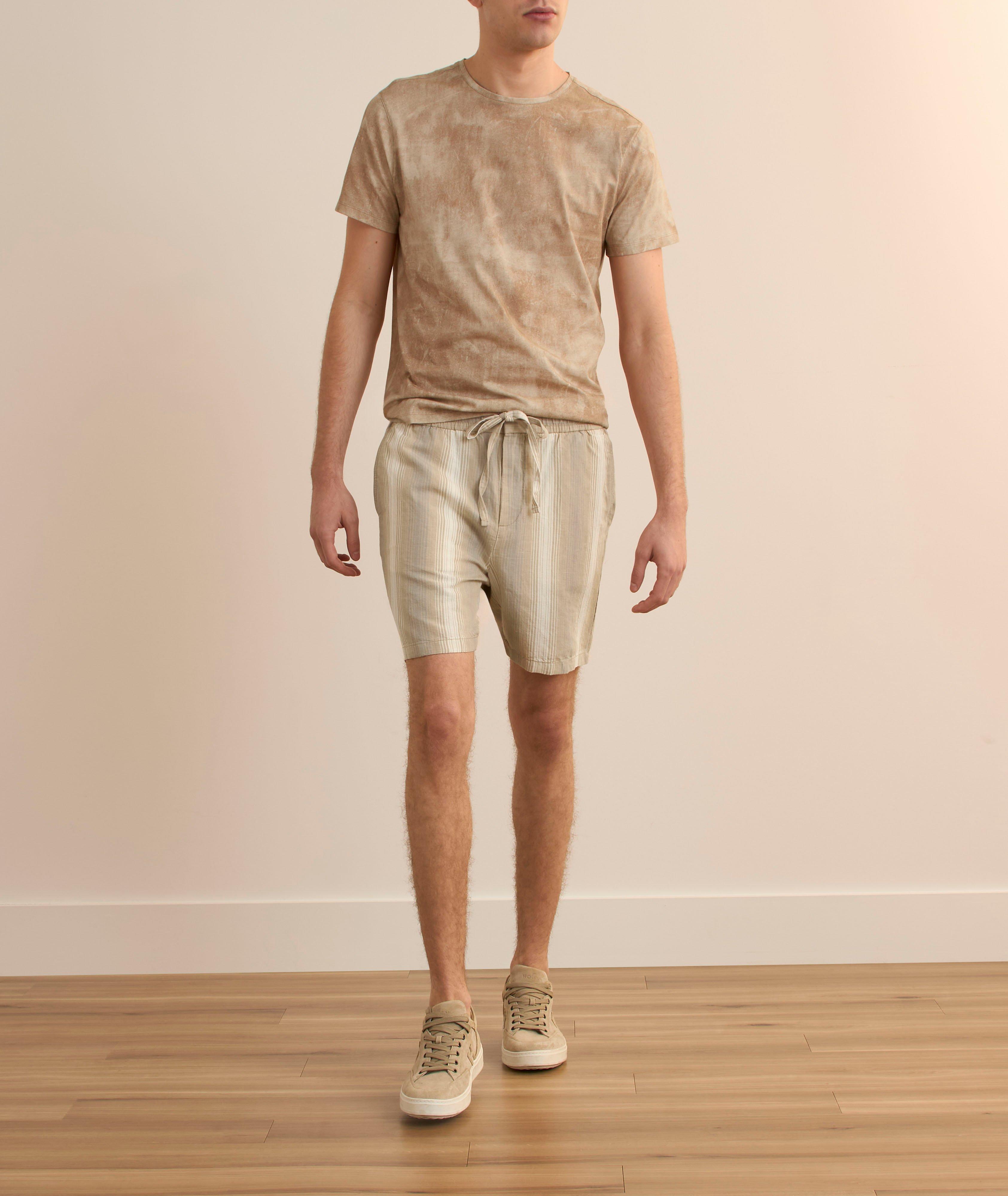 David Striped Drawstring Shorts image 3