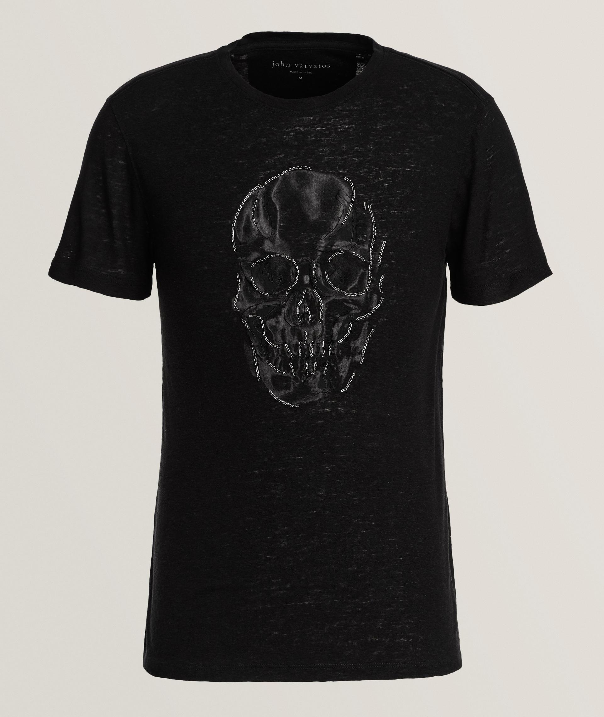 Embellished Chain Scull T-Shirt image 0