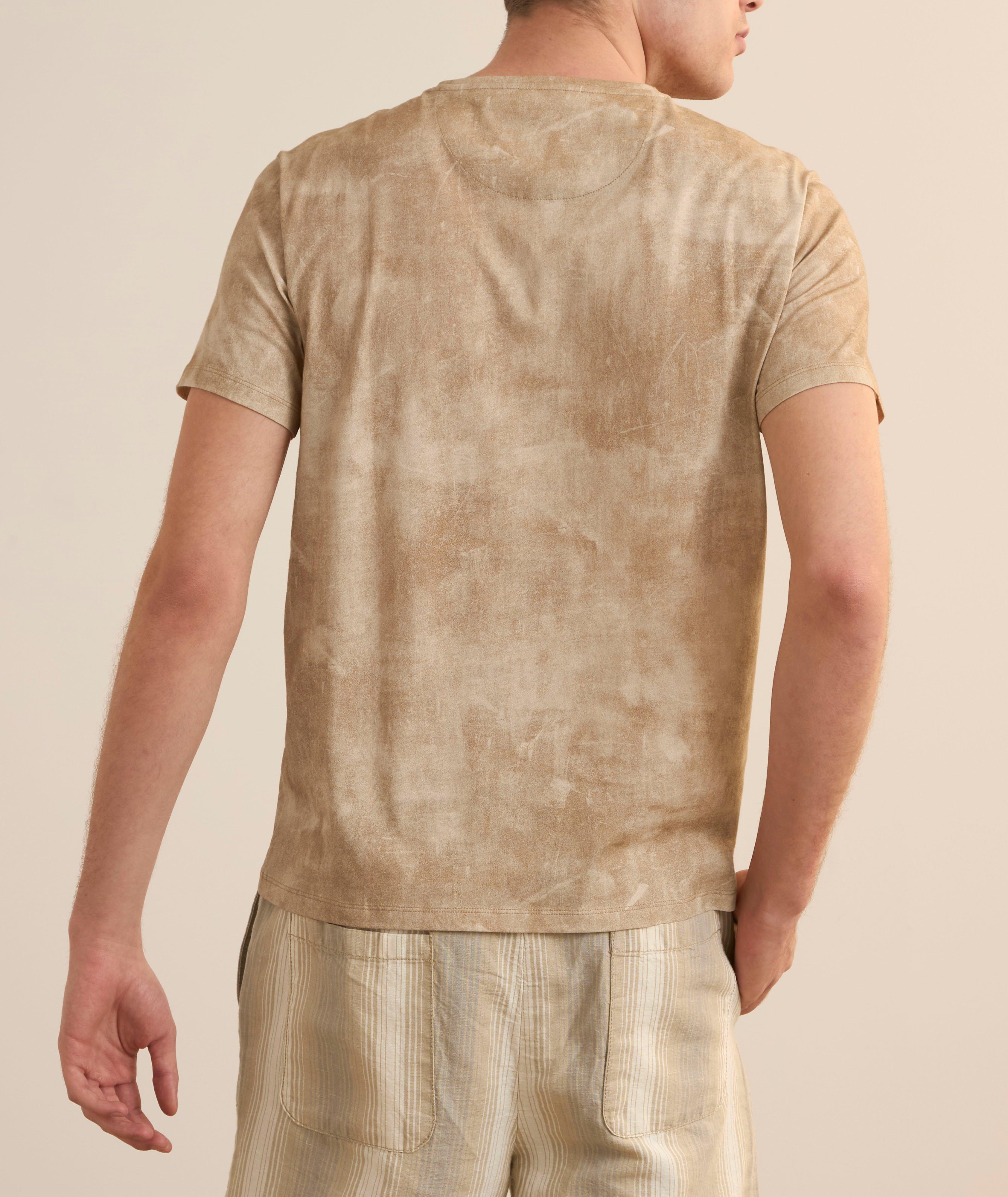 T-shirt à encolure ronde et à effet délavé image 2