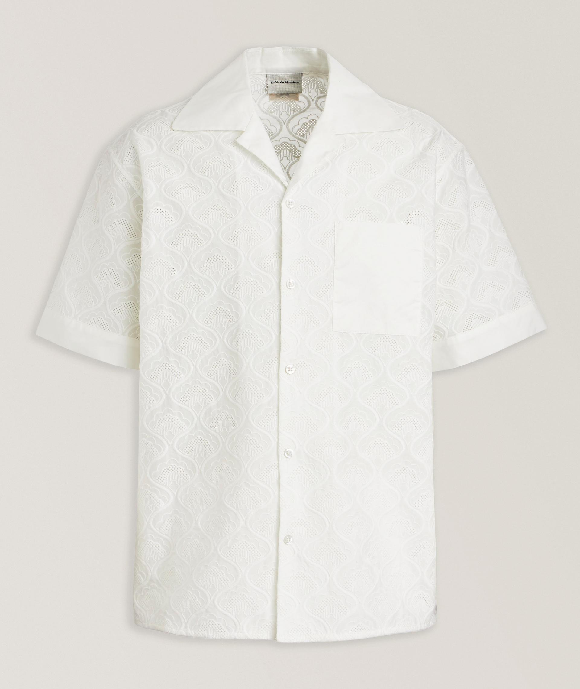 Cotton Eyelet Shirt image 0