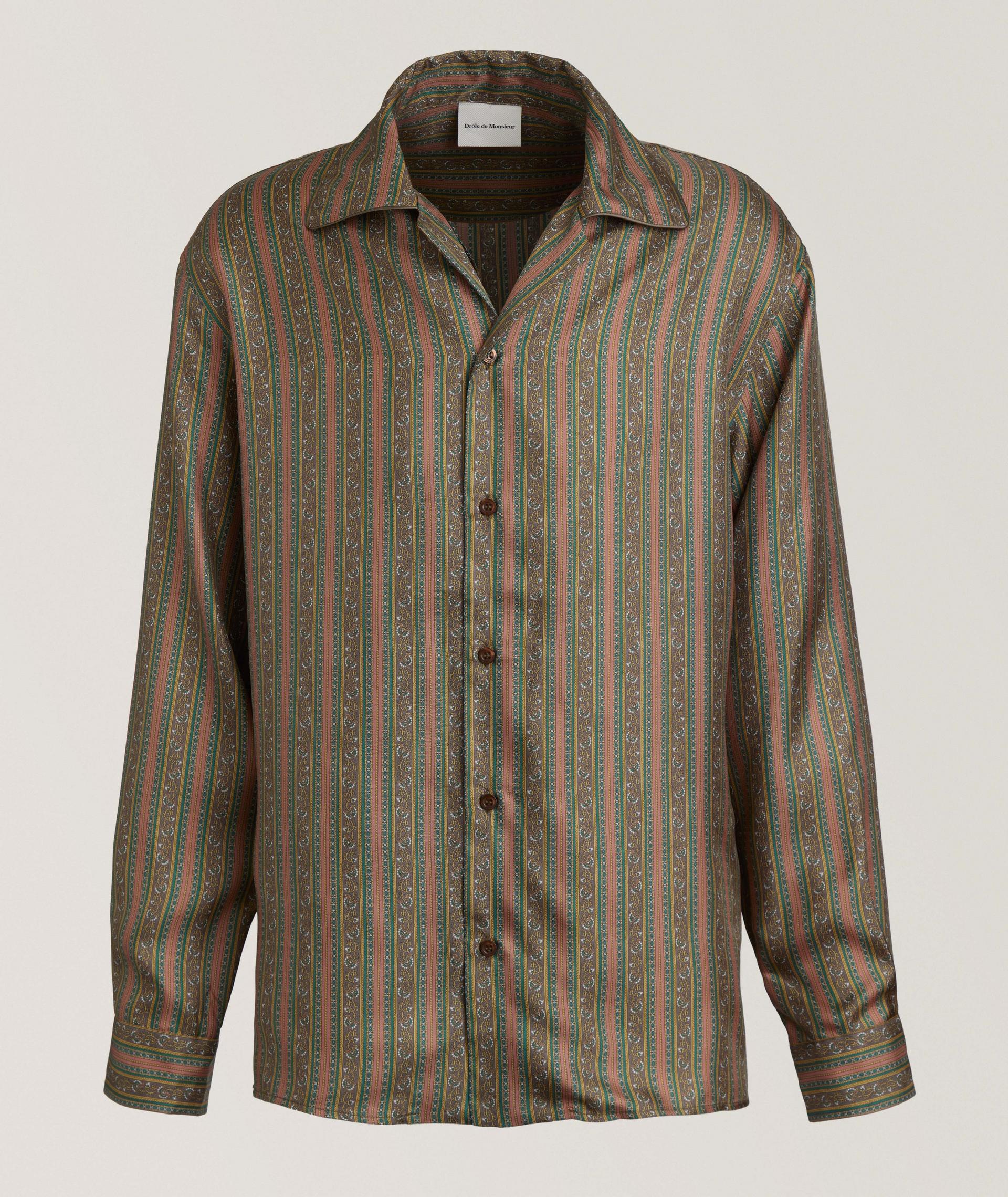 Rayures Fleuries Silk Shirt  image 0