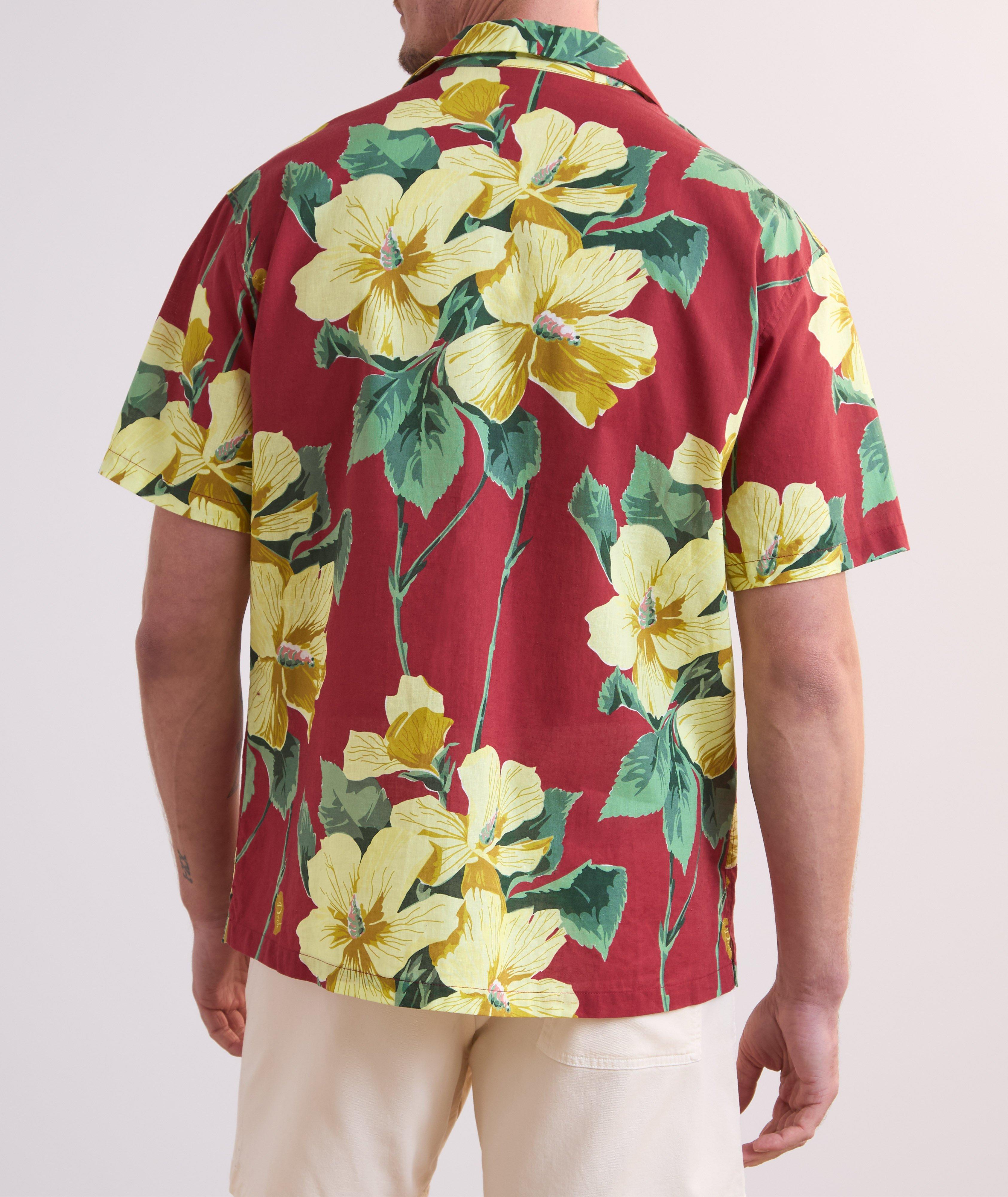 Floral Linen-Cotton Camp Shirt image 2