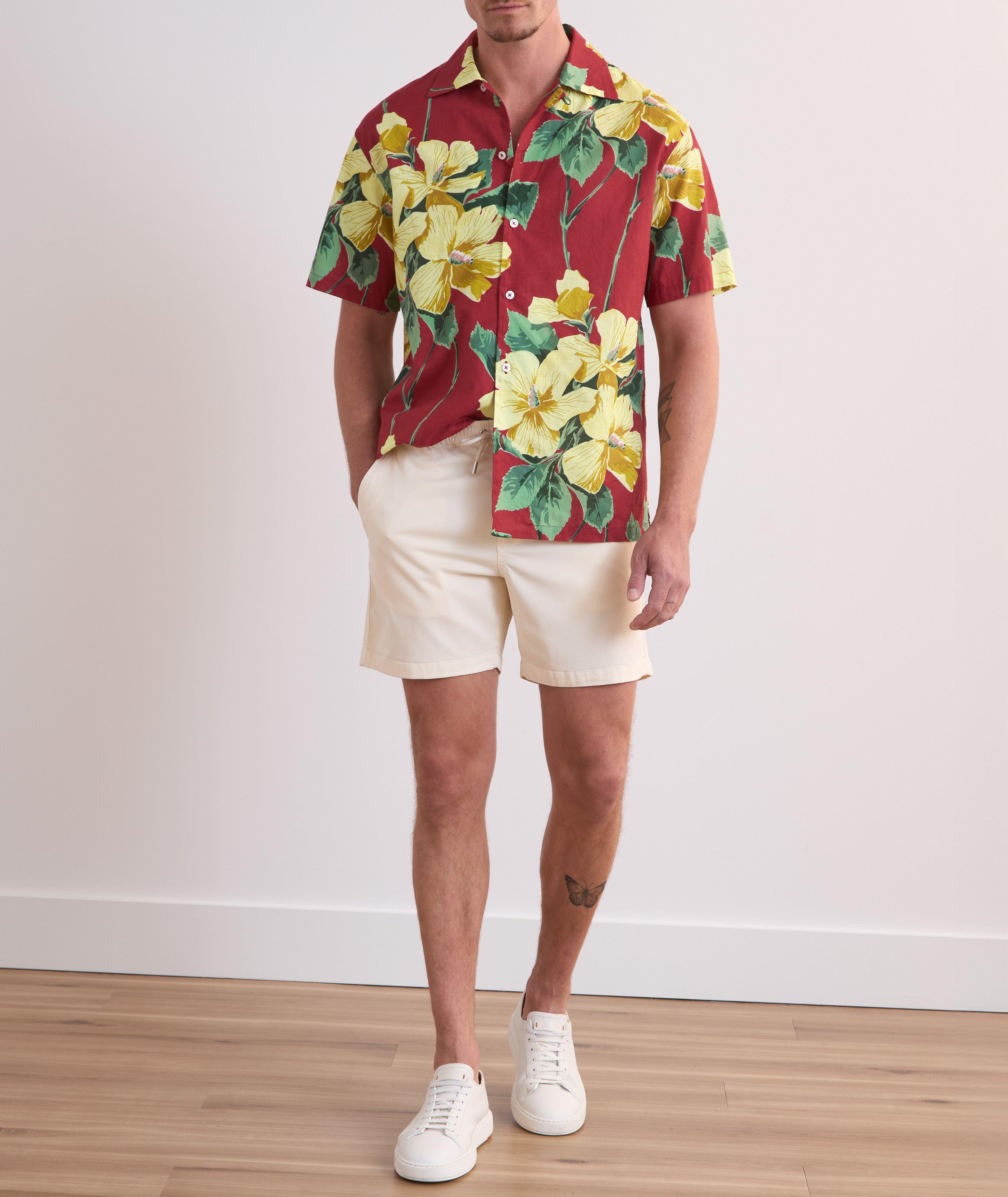 Floral Linen-Cotton Camp Shirt image 3