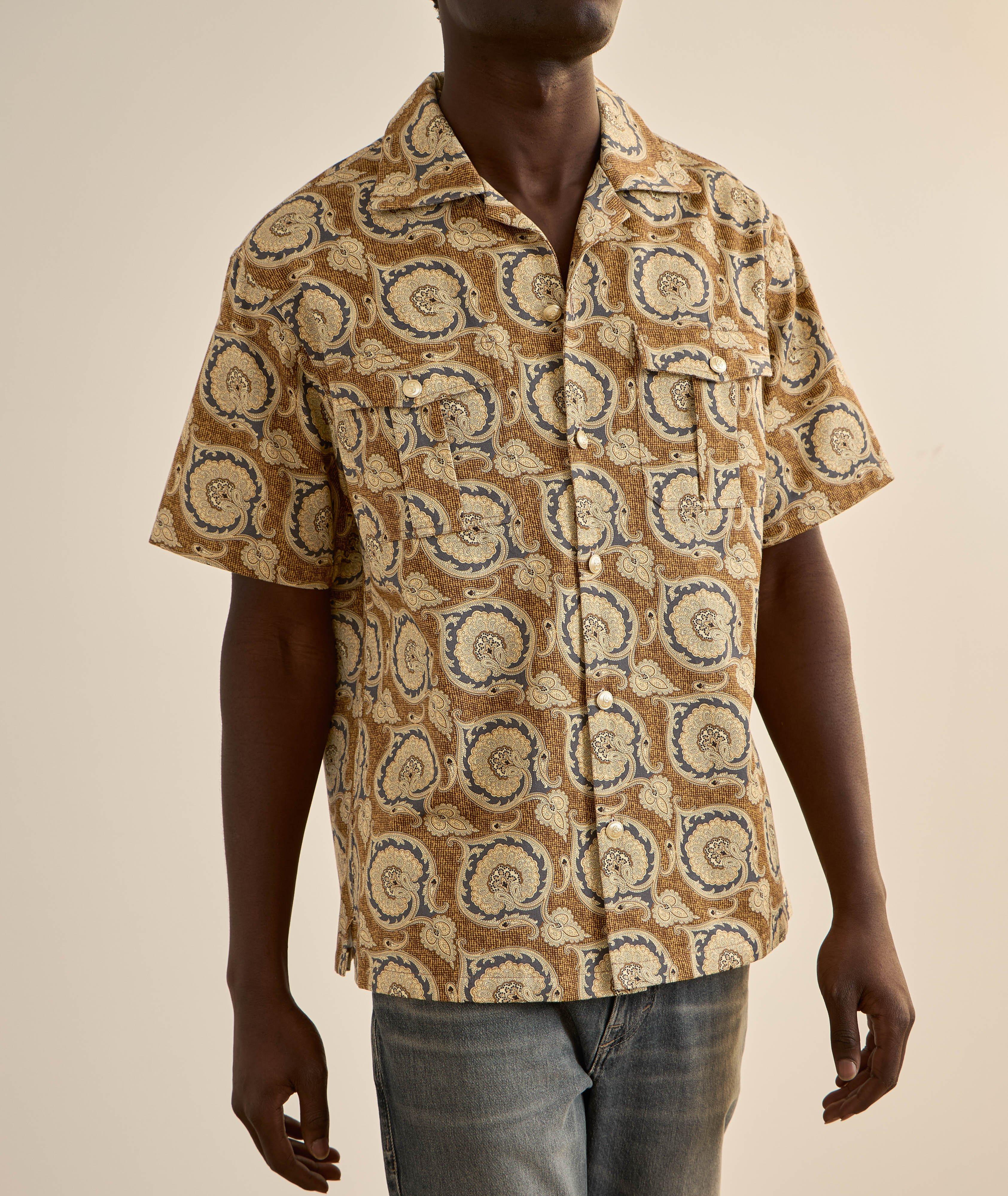 Paisley Cotton Gabardine Camp Shirt image 1