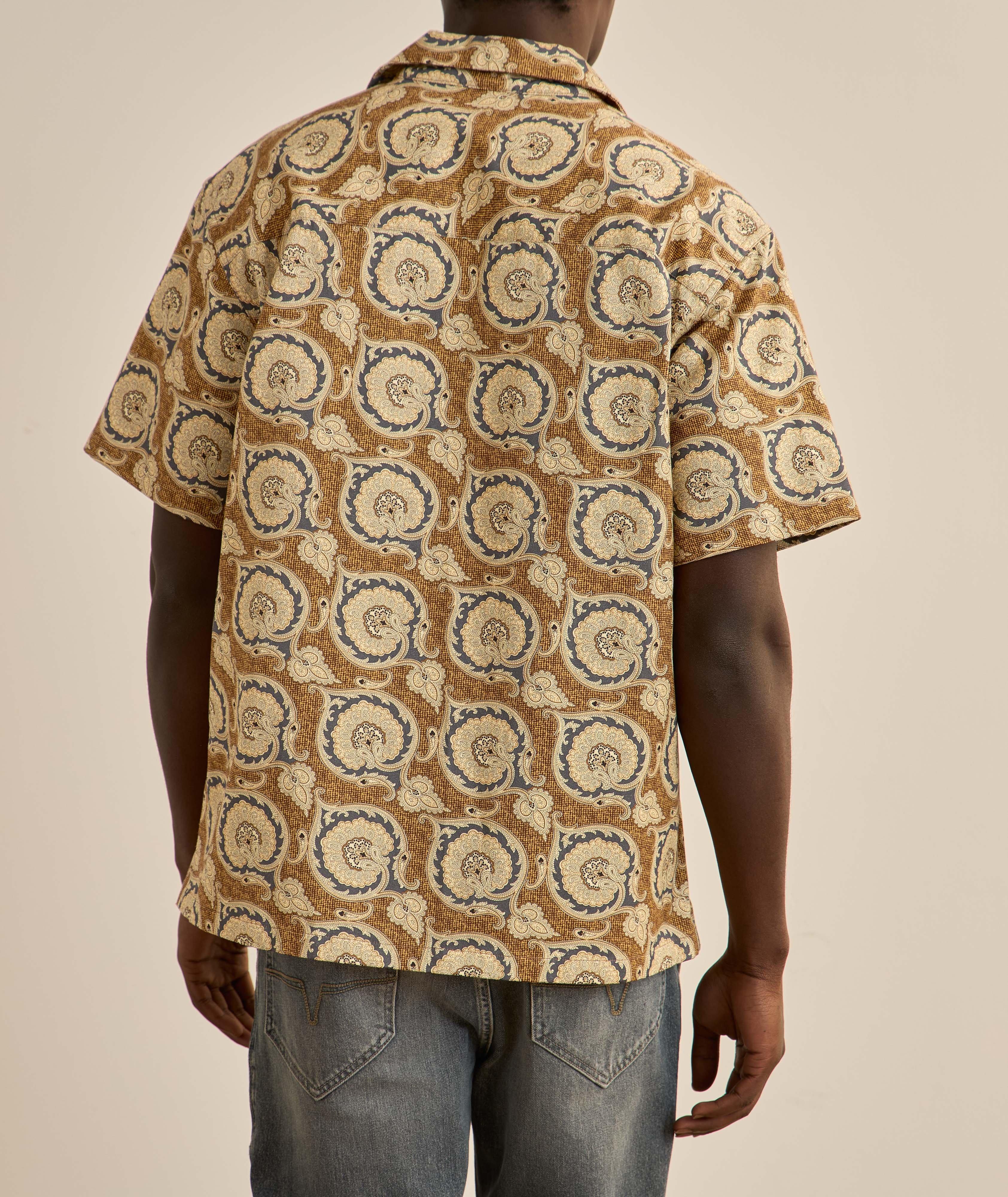 Paisley Cotton Gabardine Camp Shirt image 2