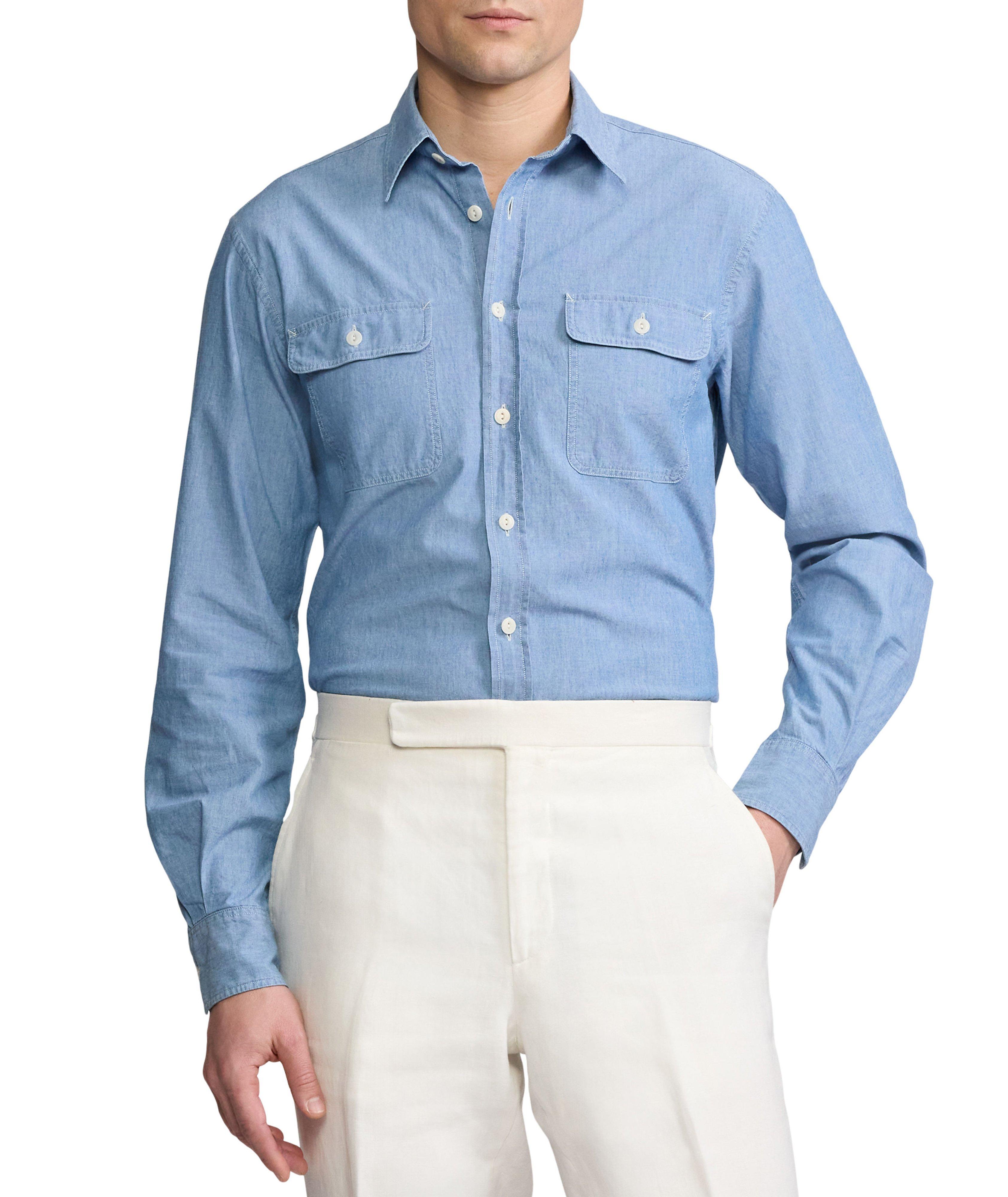 BLUE WASHD CHAMBRAY COOPER WORK SPT image 1