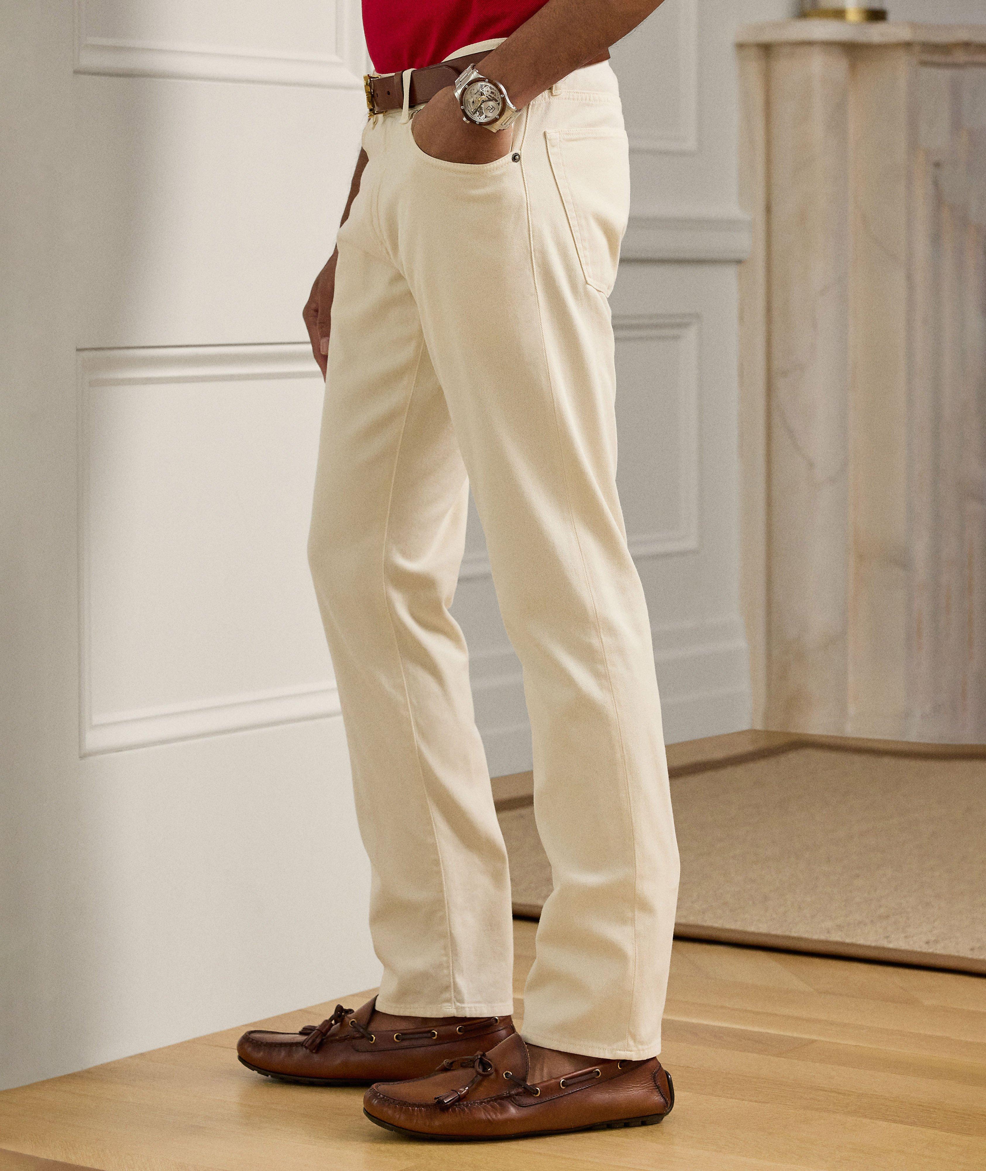 Pantalon Sherrington en twill extensible de coupe amincie image 2