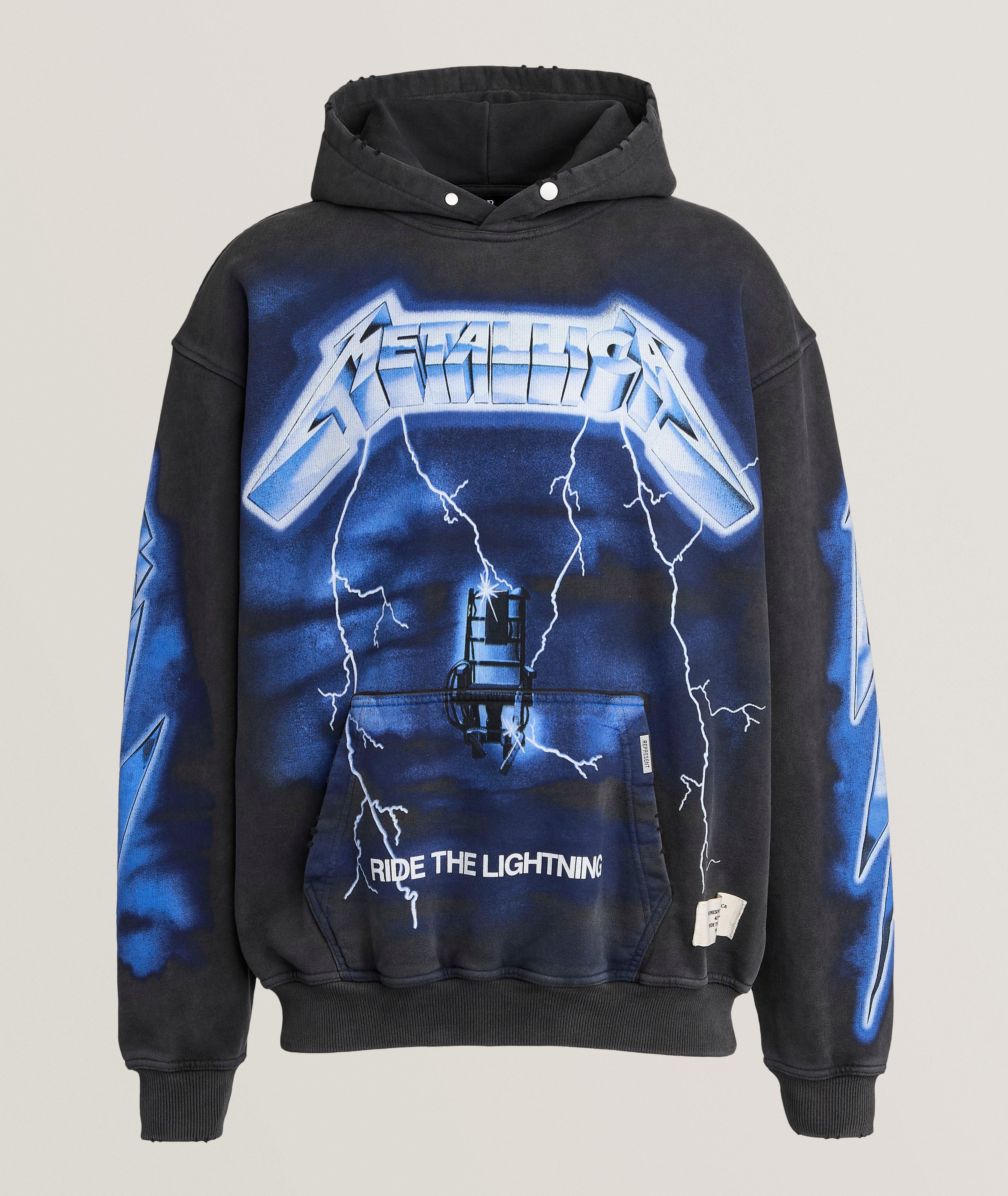 X Metallica Ride The Lightning Hooded Sweater image 0