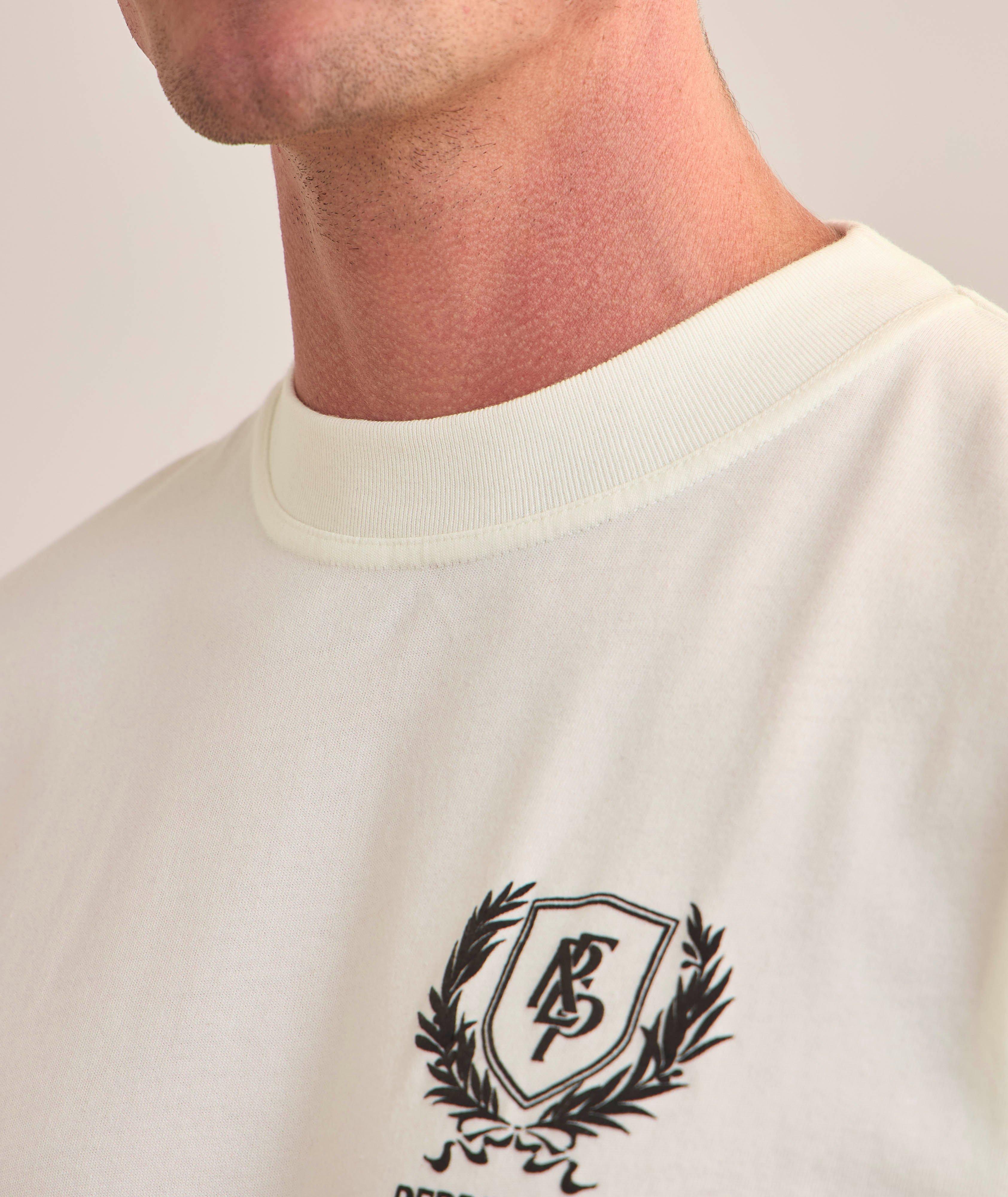Crest Logo Cotton T-Shirt image 4