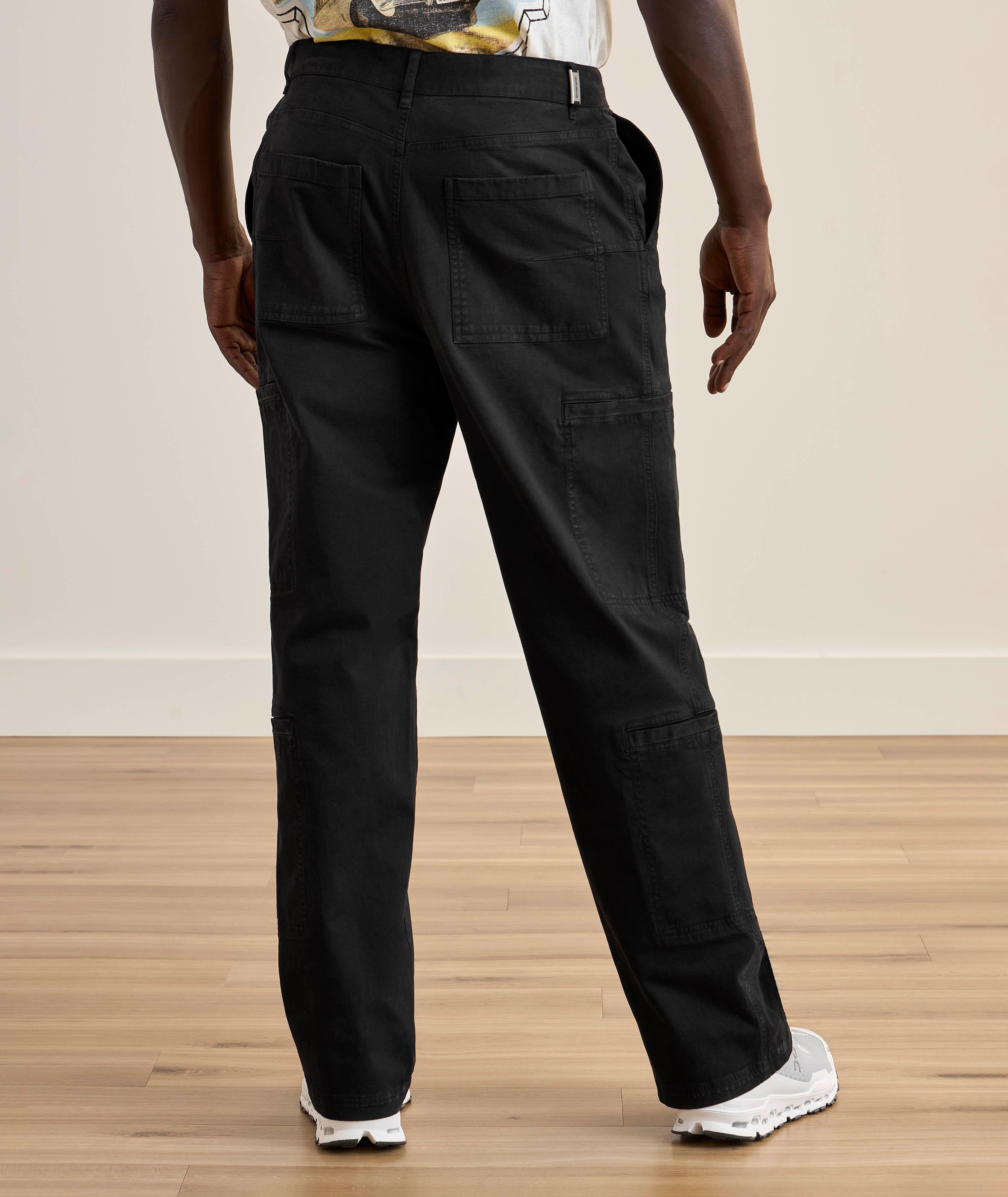 Pantalon cargo en coton extensible image 2