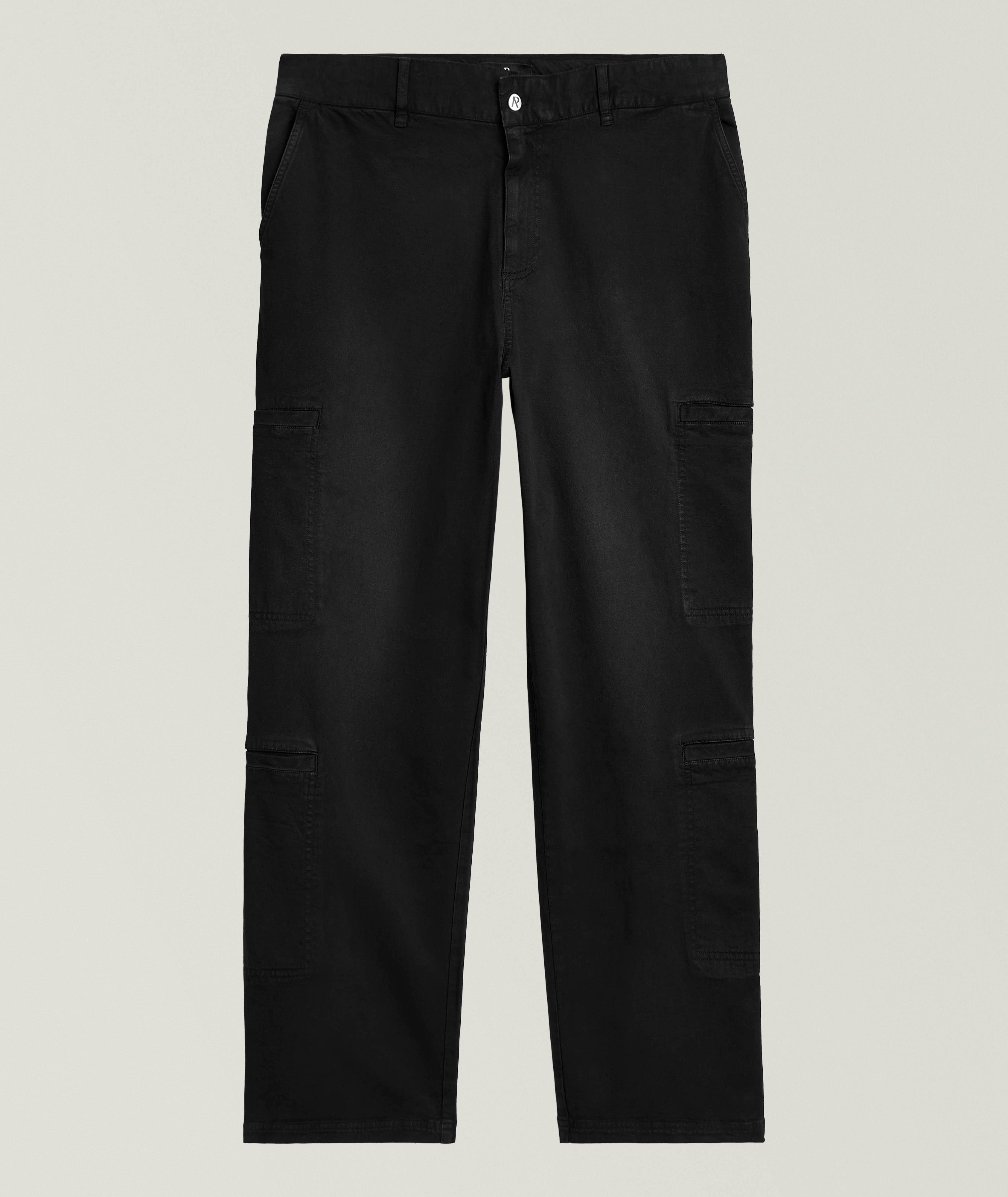 Pantalon cargo en coton extensible image 0