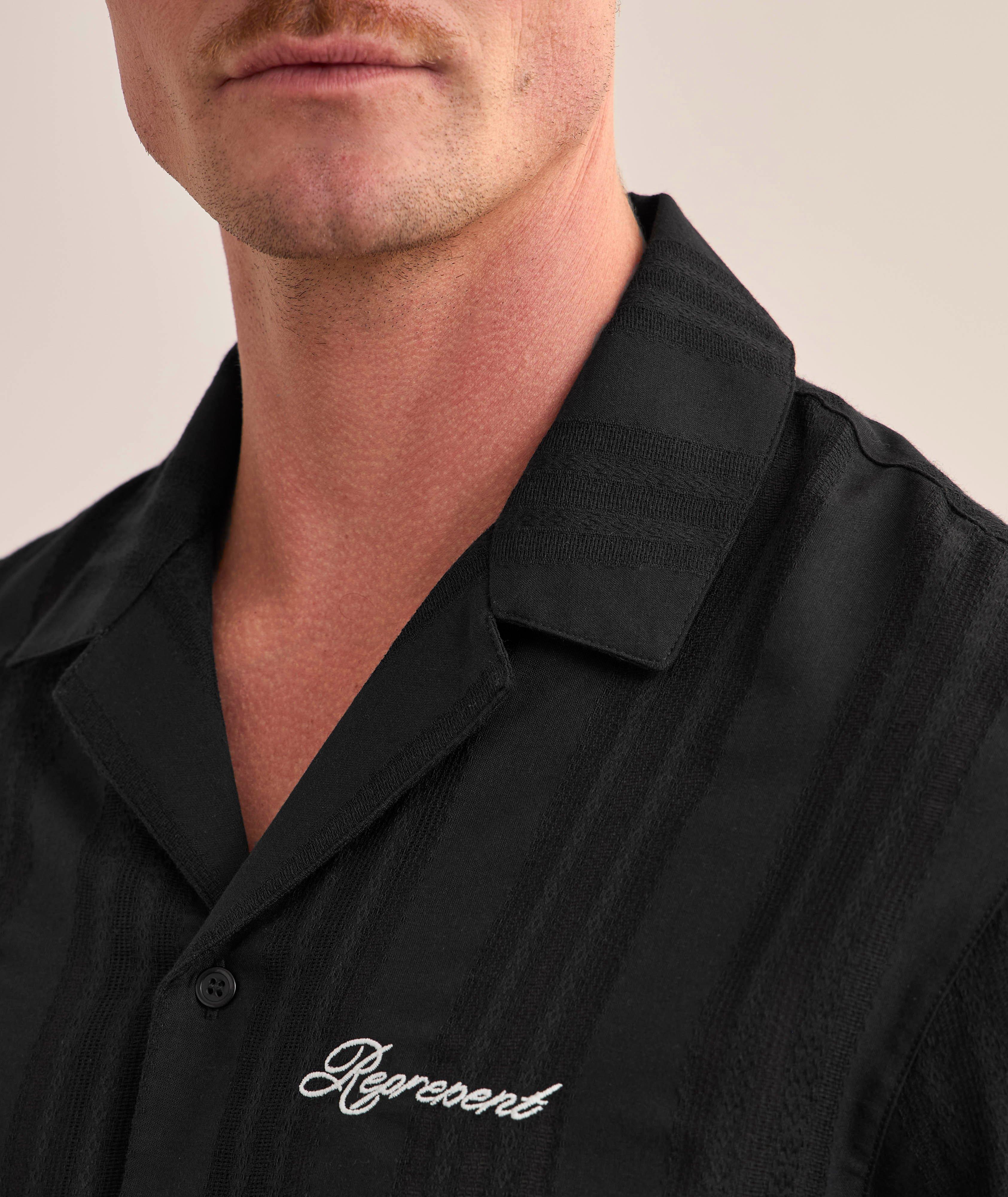 Embroidered Logo Camp Shirt image 3