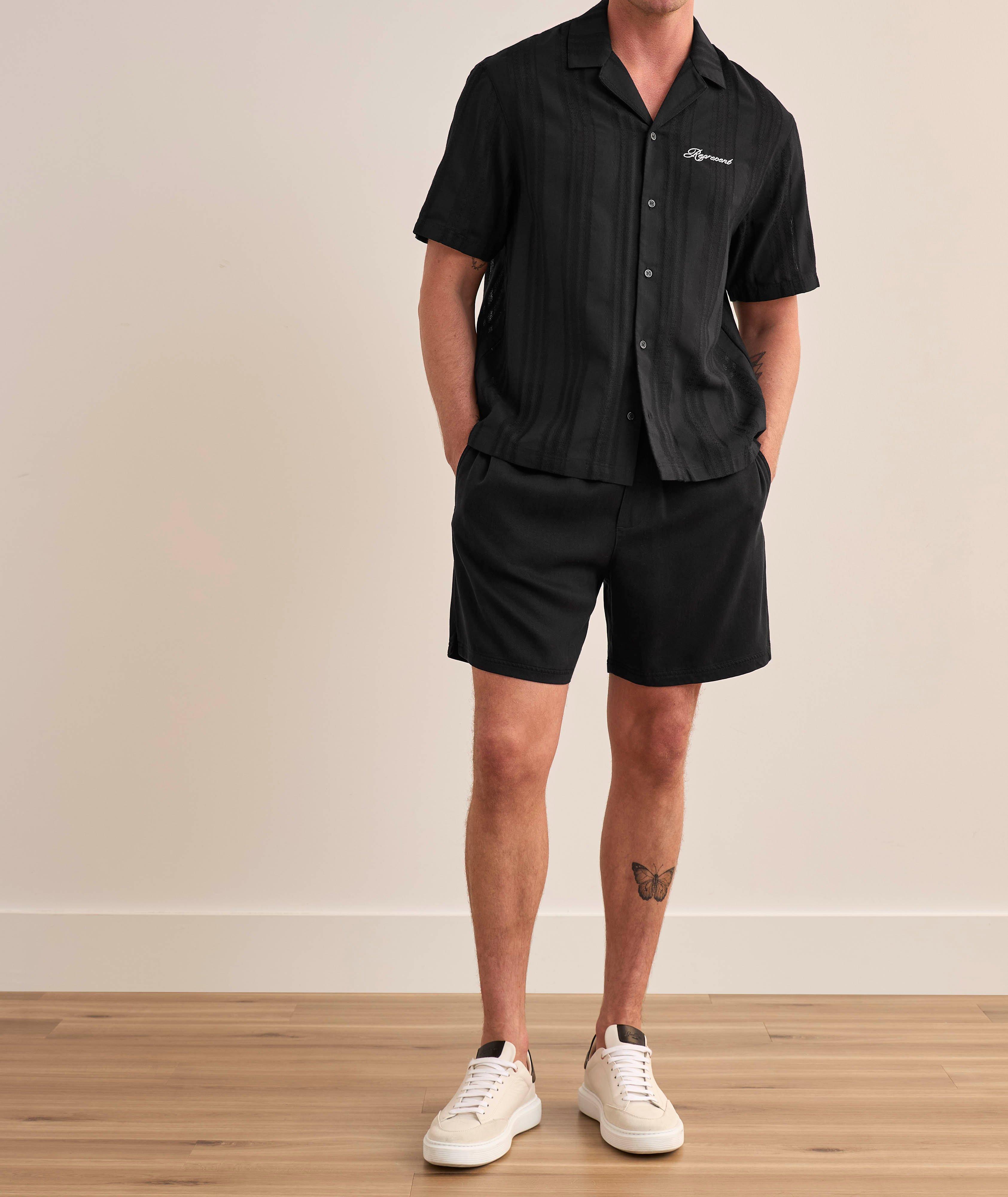 Embroidered Logo Camp Shirt image 4