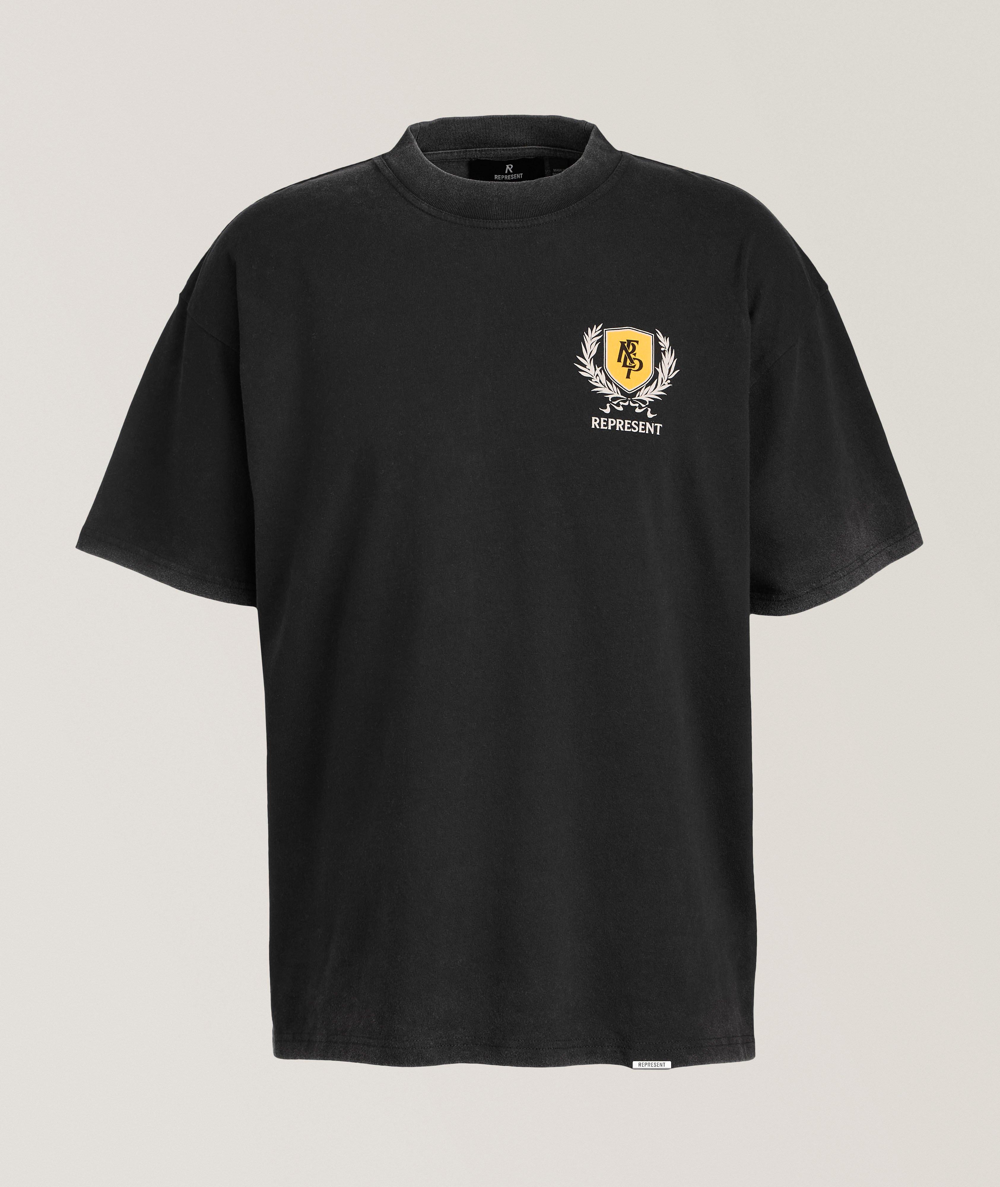 Crest Logo Cotton T-Shirt image 0