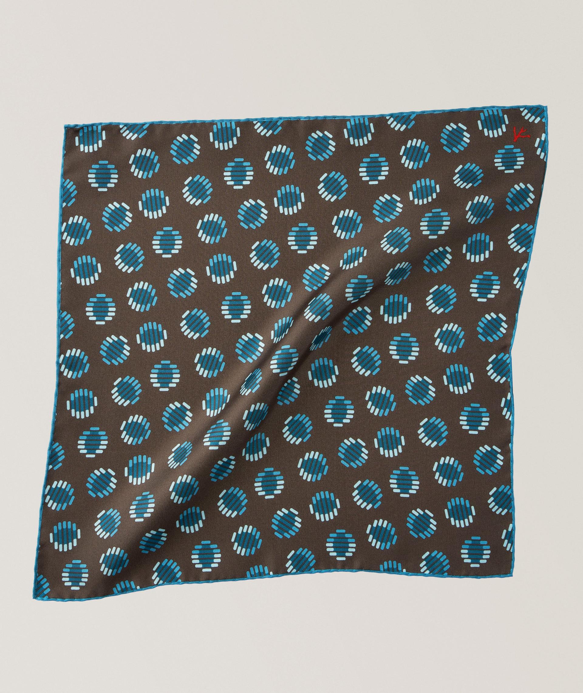 Geometric Silk Pocket Square image 0