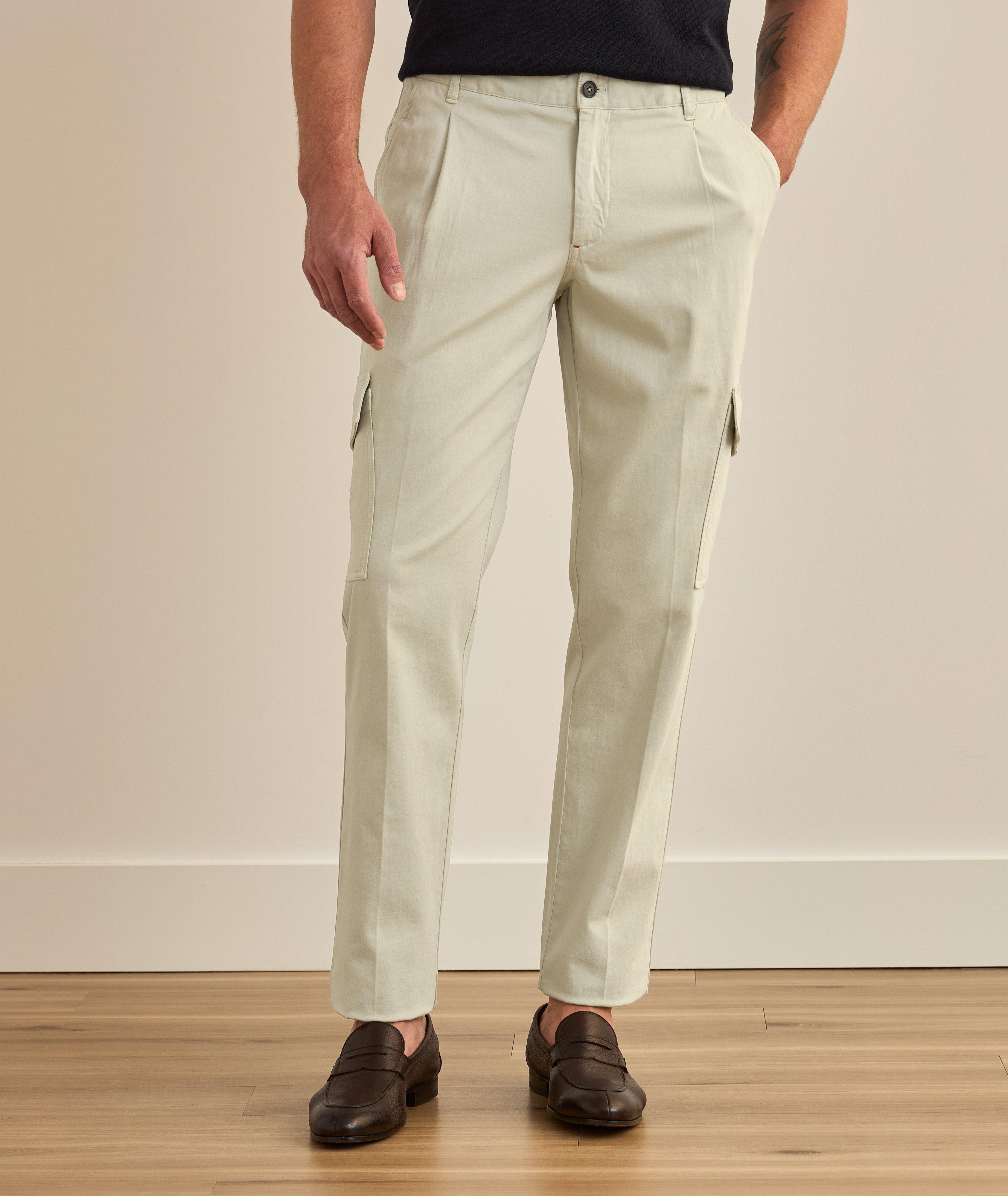 Stretch Cotton-Cashmere Sartorial Cargo Pants image 1