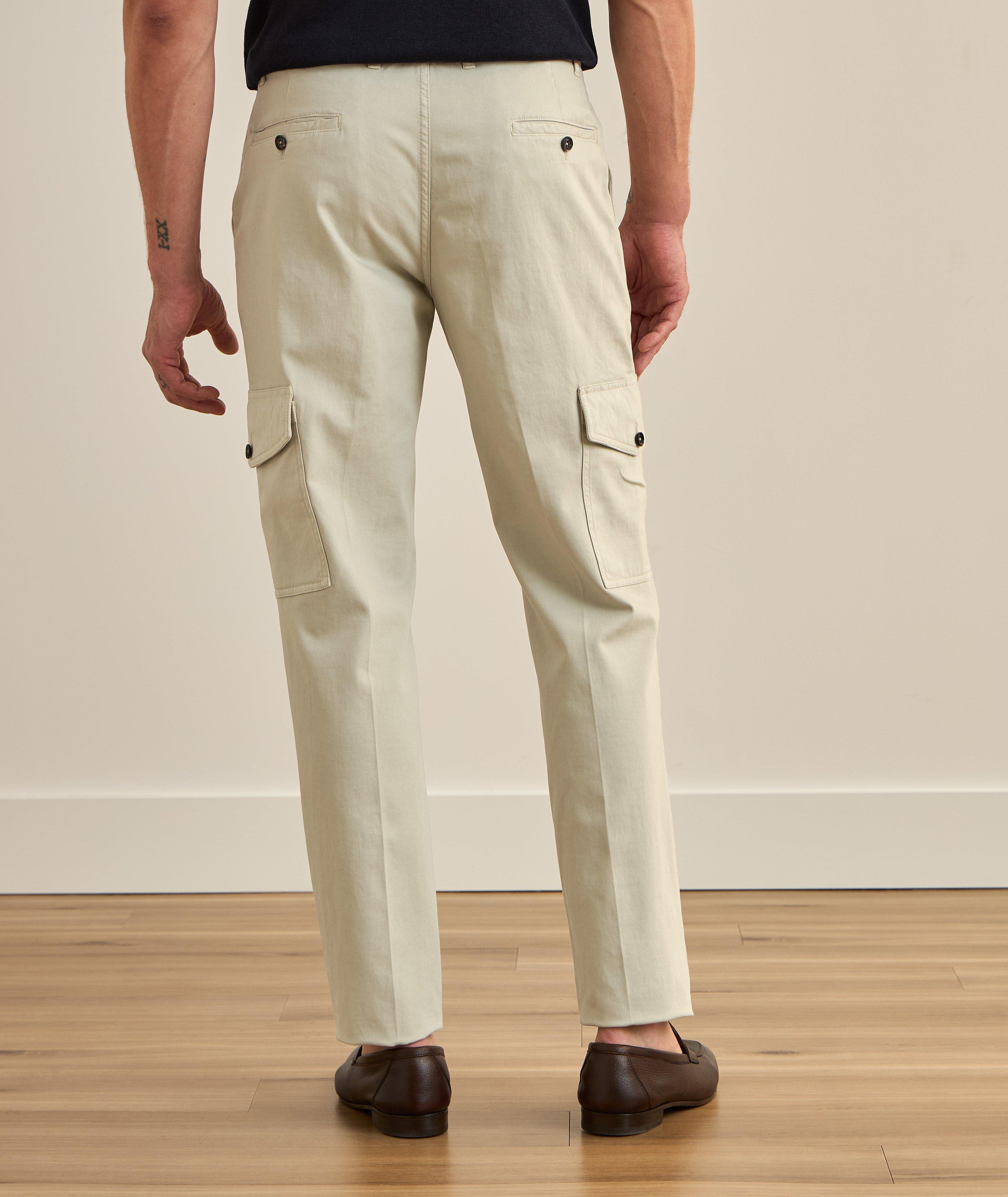 Stretch Cotton-Cashmere Sartorial Cargo Pants image 2