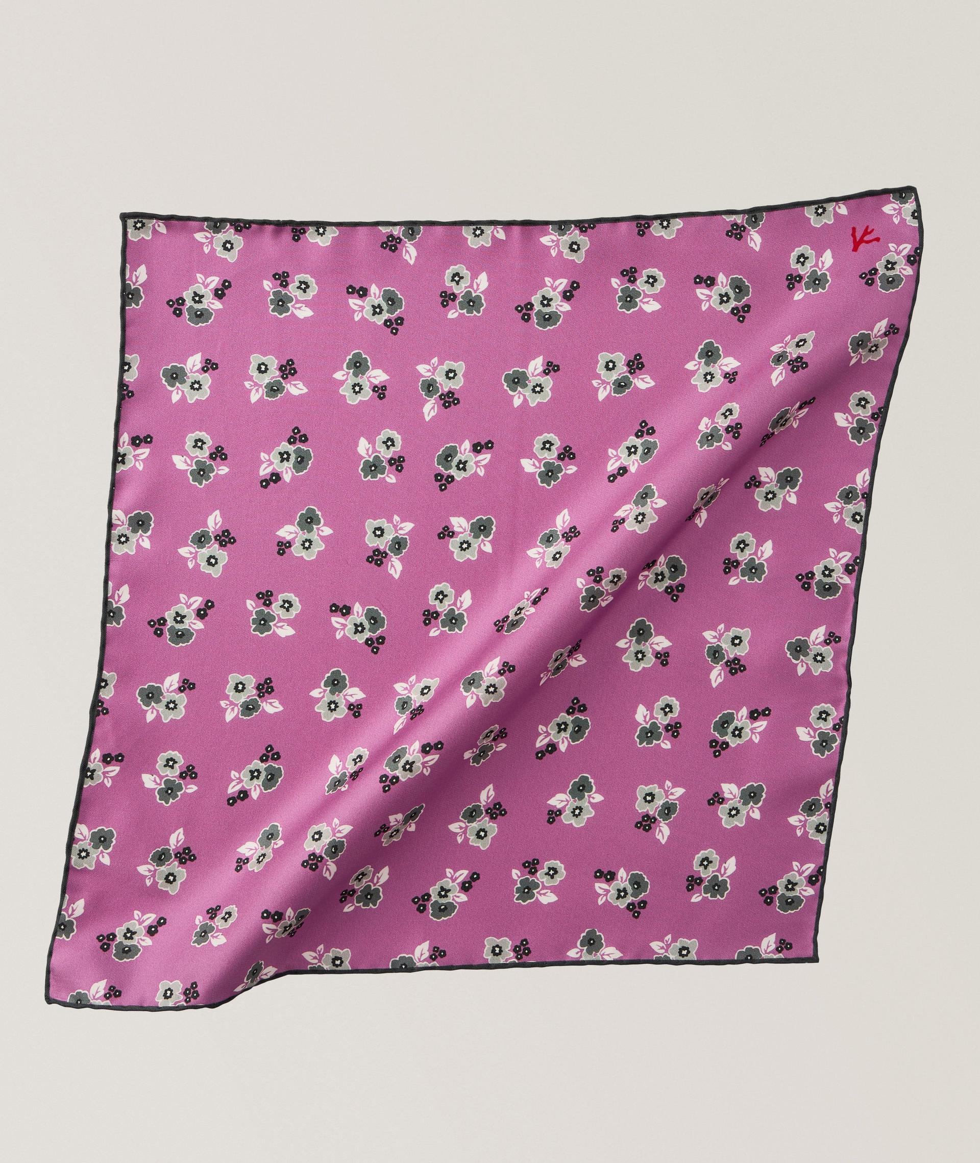Floral Silk Pocket Square image 0