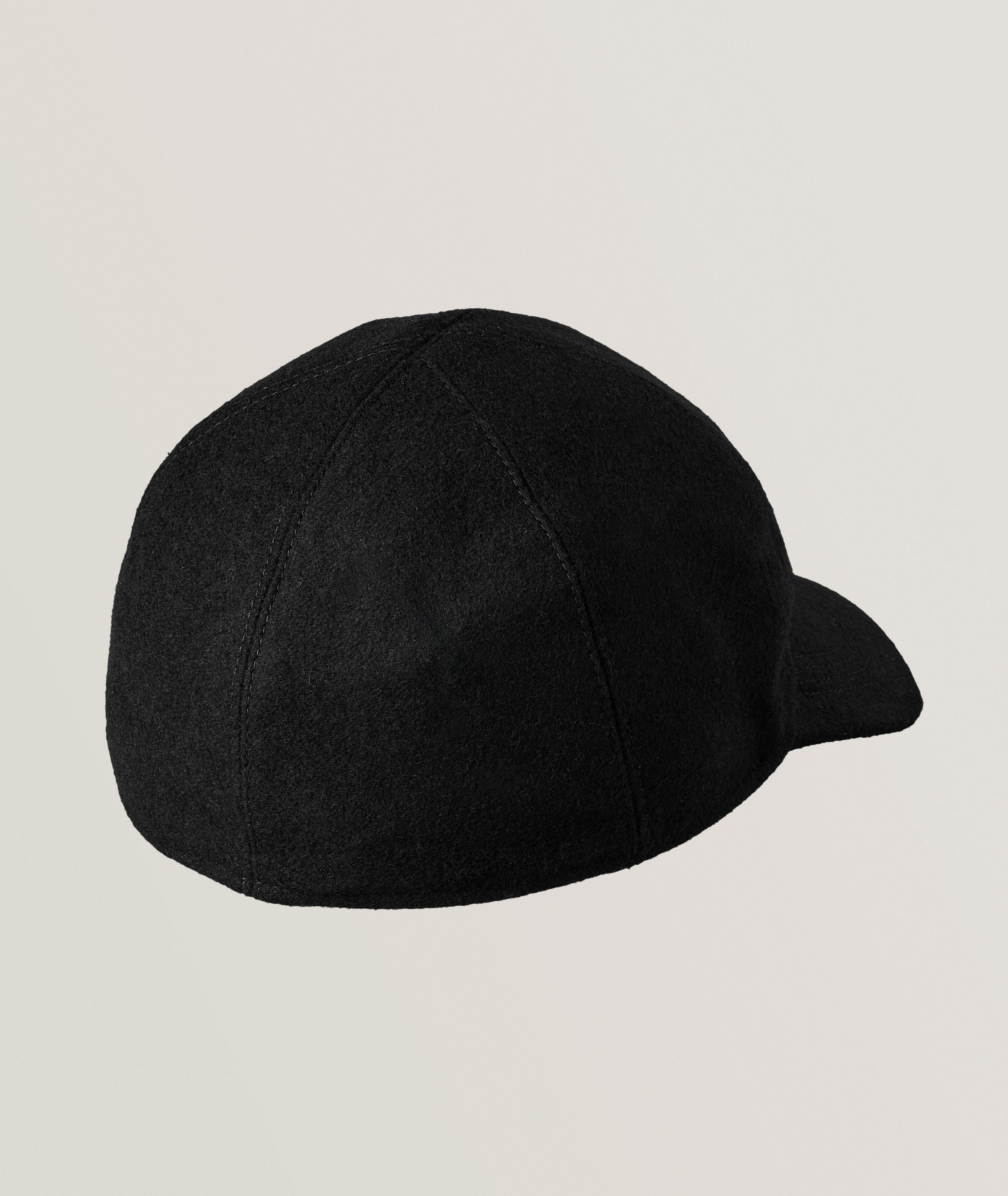 Signature Ear Flap Wool-Blend Baseball Cap  image 1