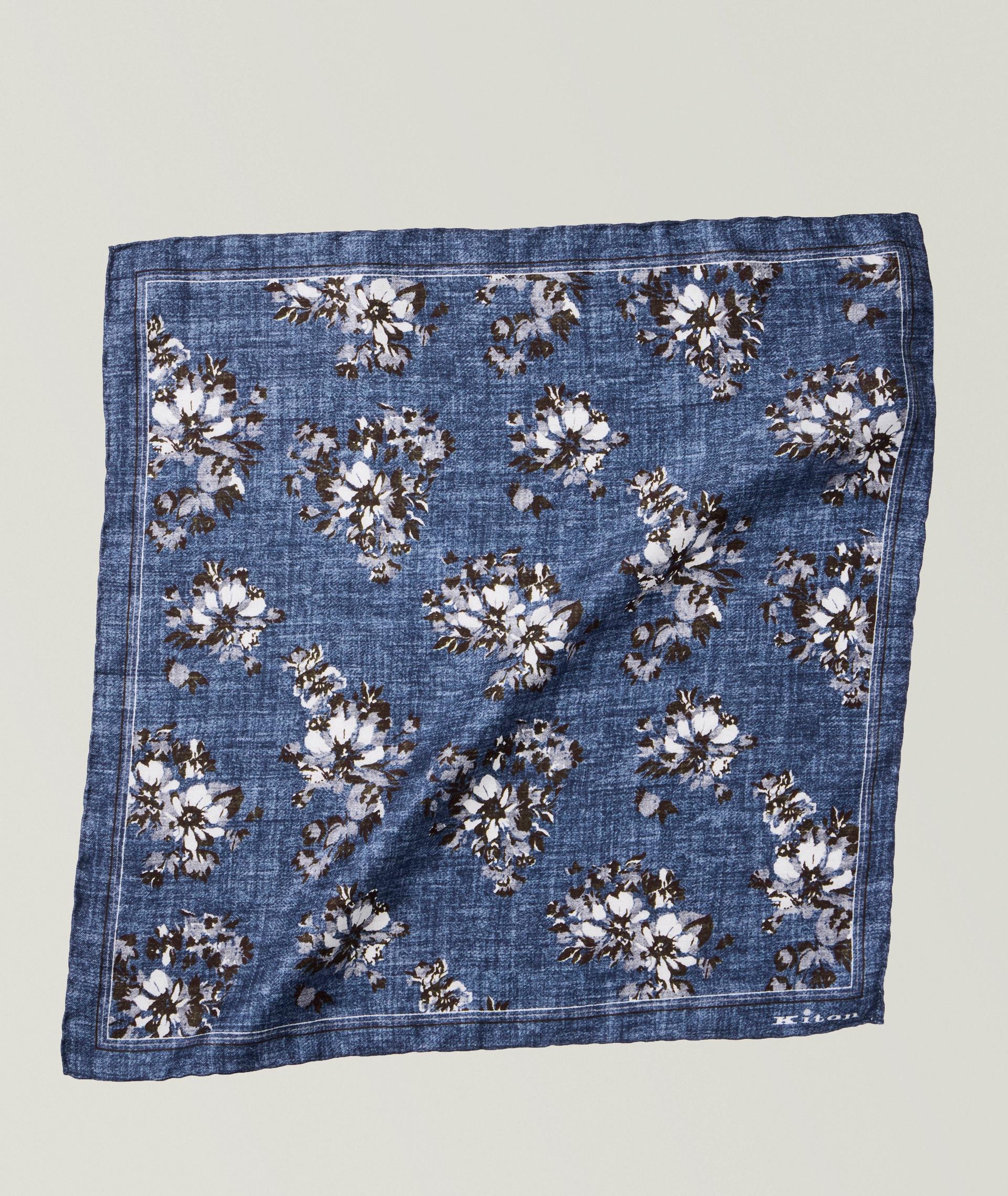 Floral Silk Pocket Square image 0