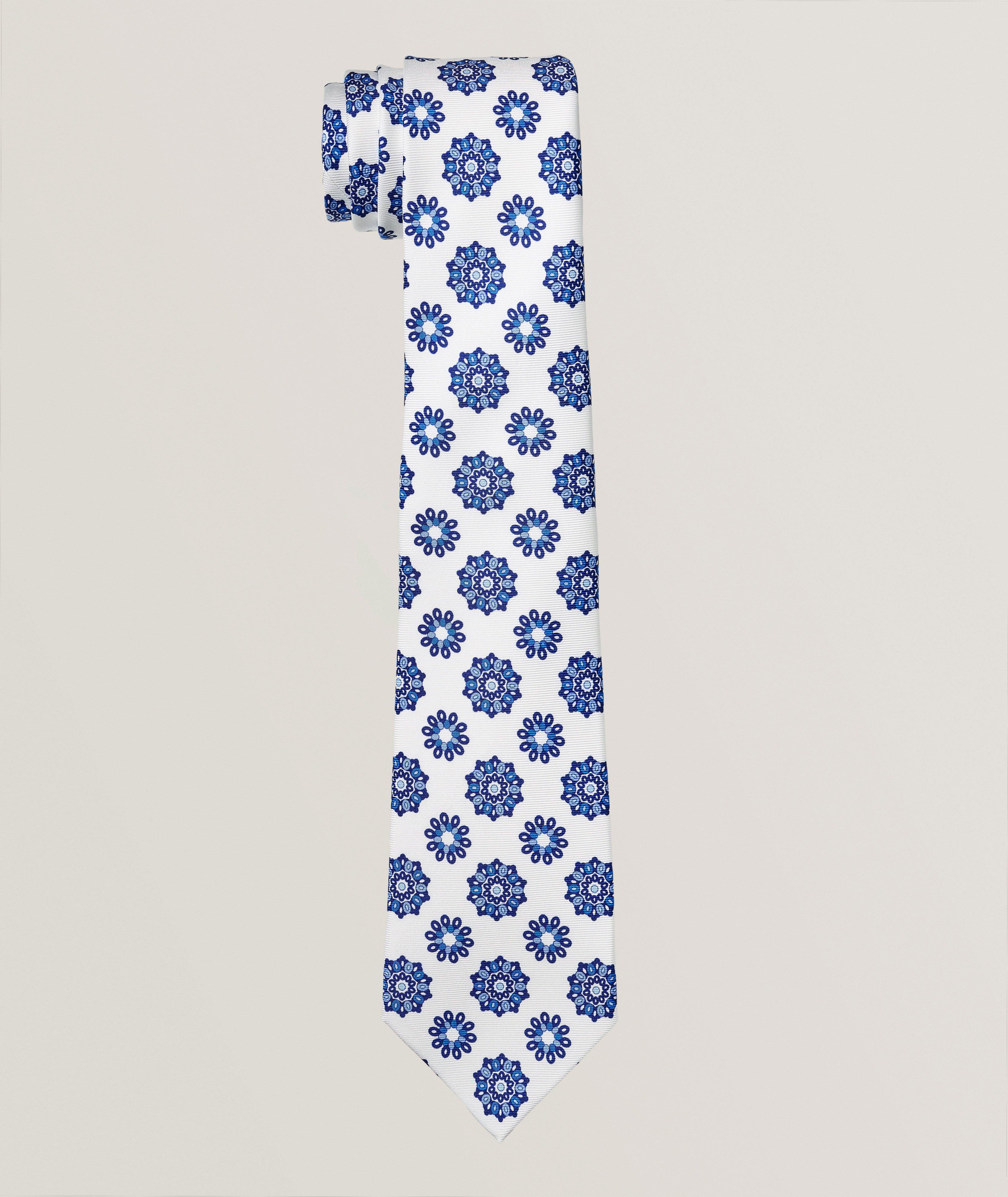 Large Medallion Silk Tie image 0