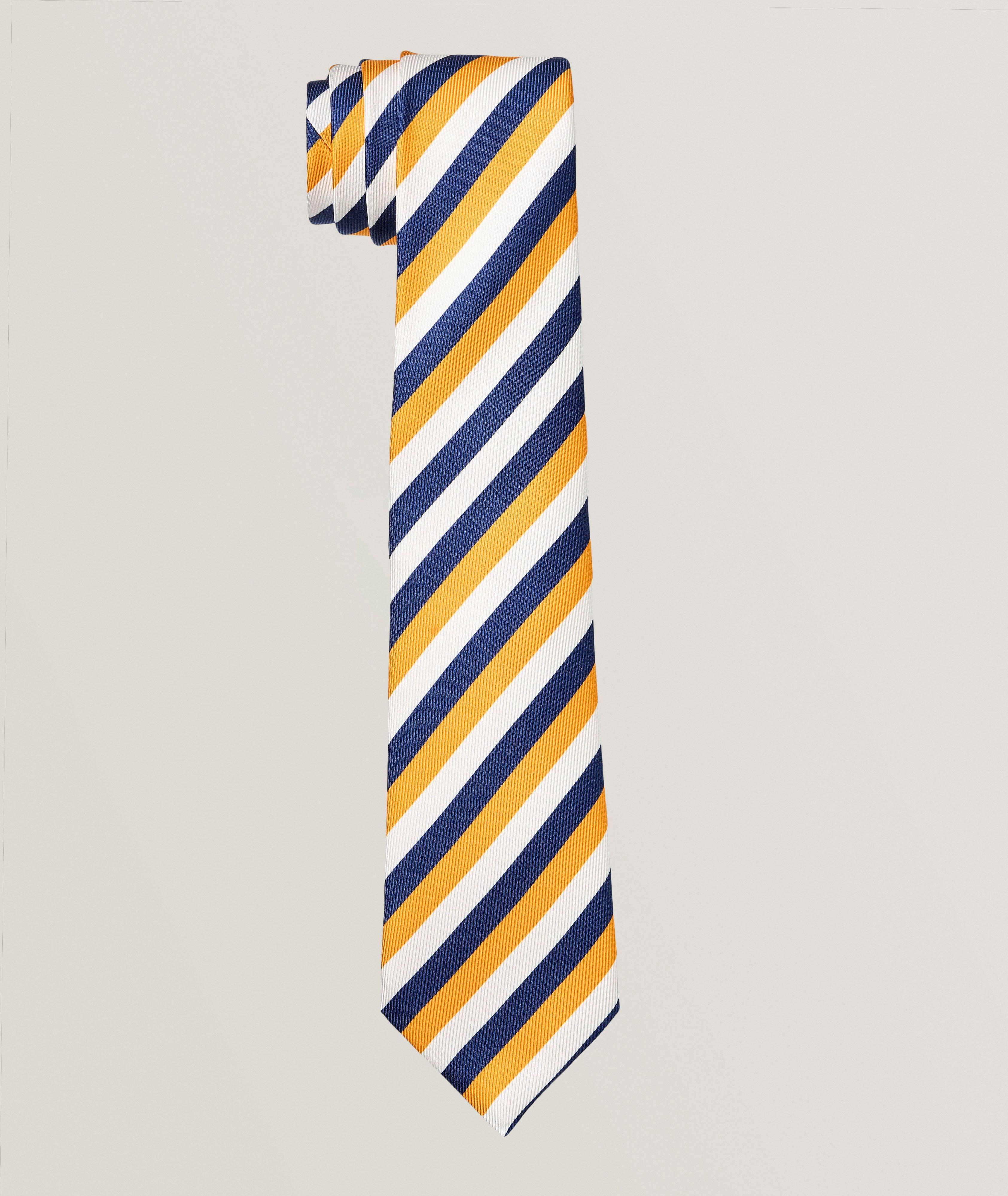 Striped Silk Tie image 0