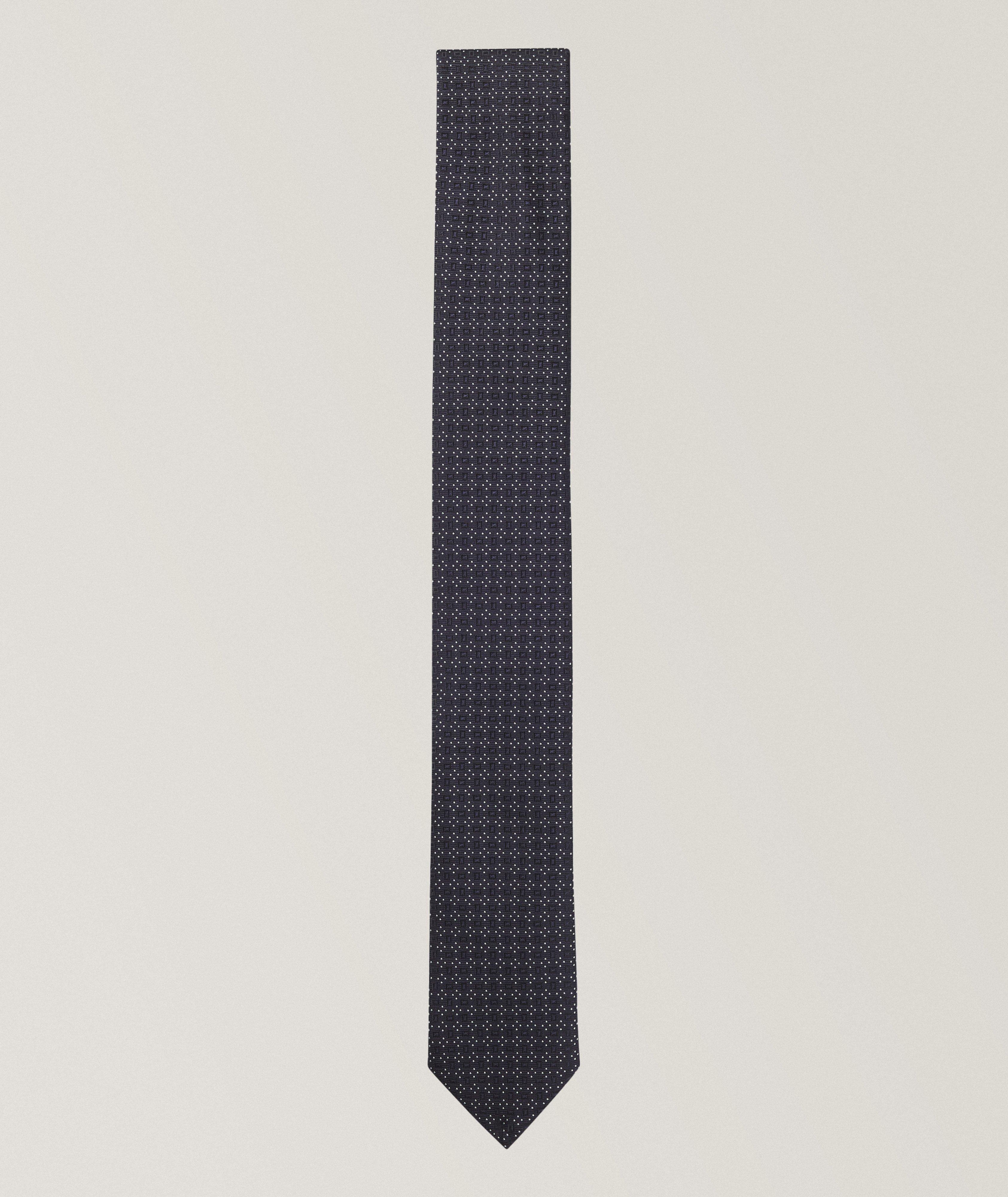 Jacquard Formal Silk-Blend Tie image 0