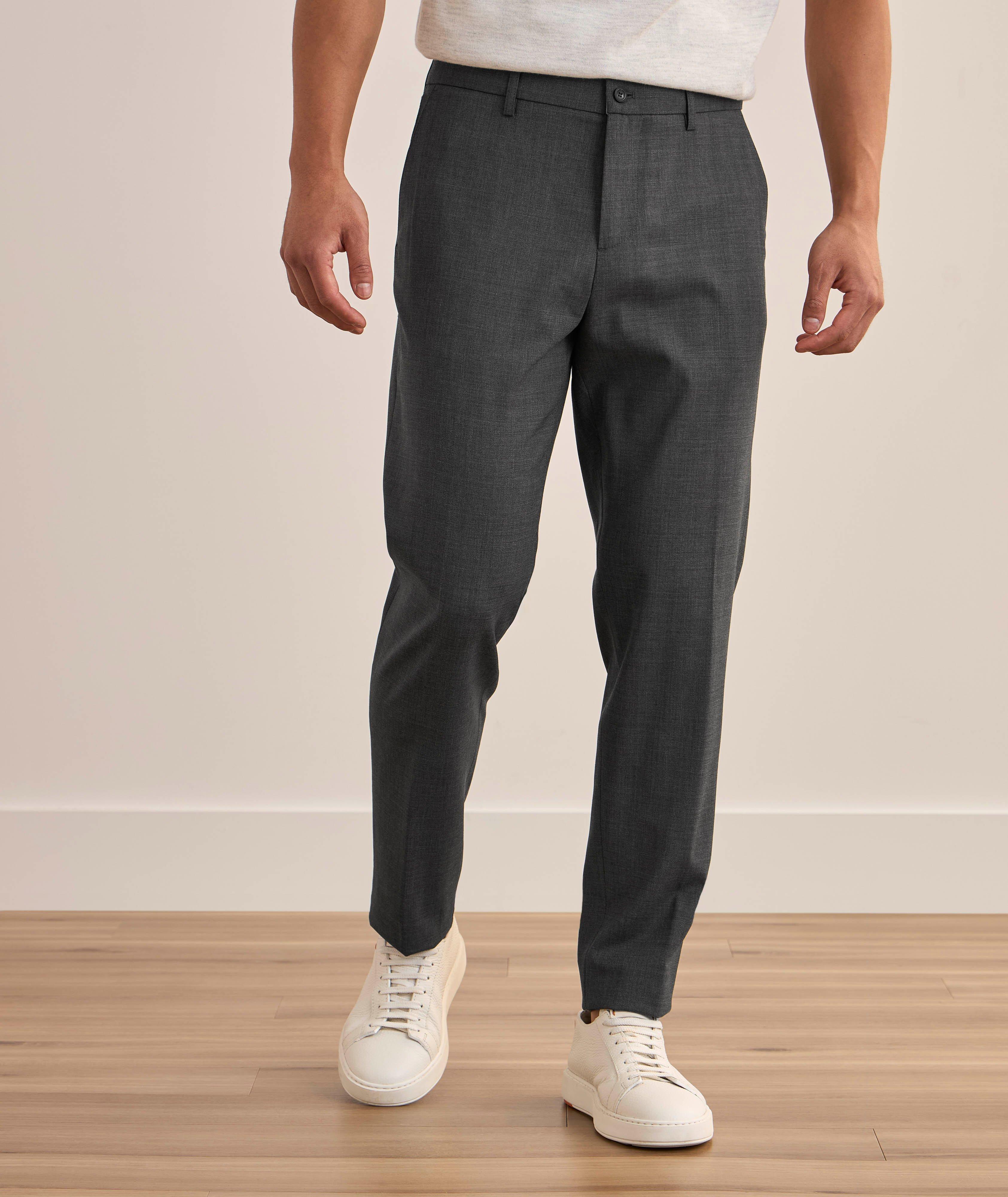 Pantalon fuselé en laine extensible image 1