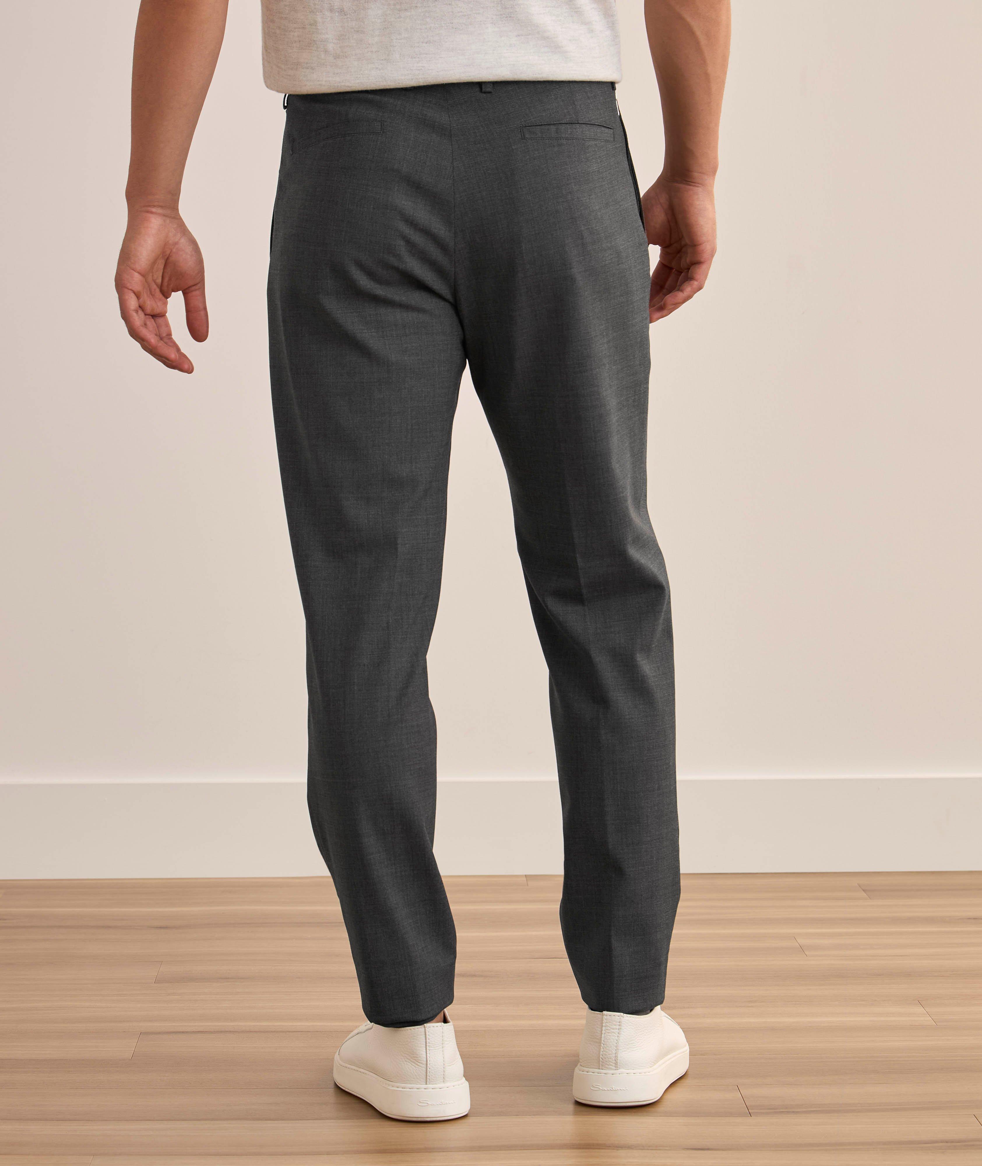Pantalon fuselé en laine extensible image 2