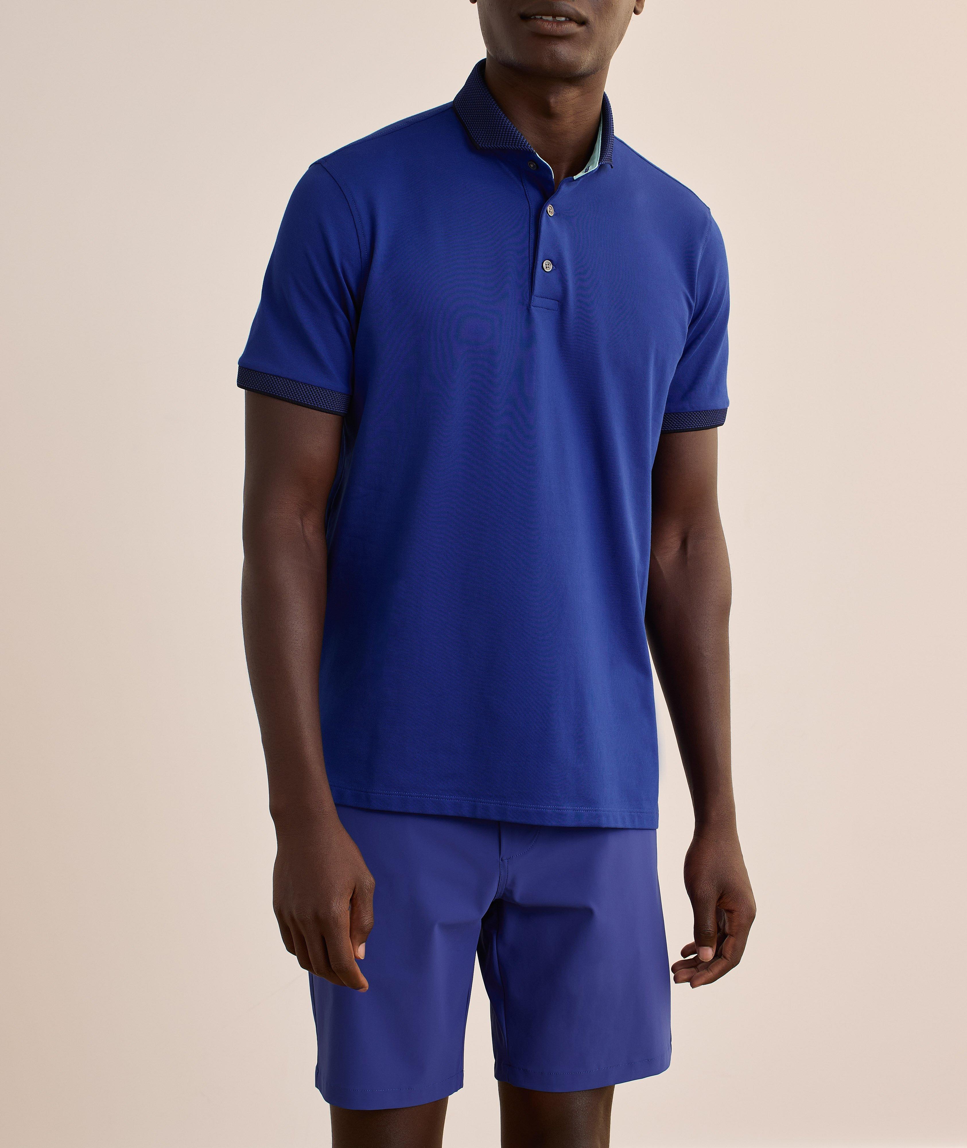 Polo de golf en mélange de coton pima image 1