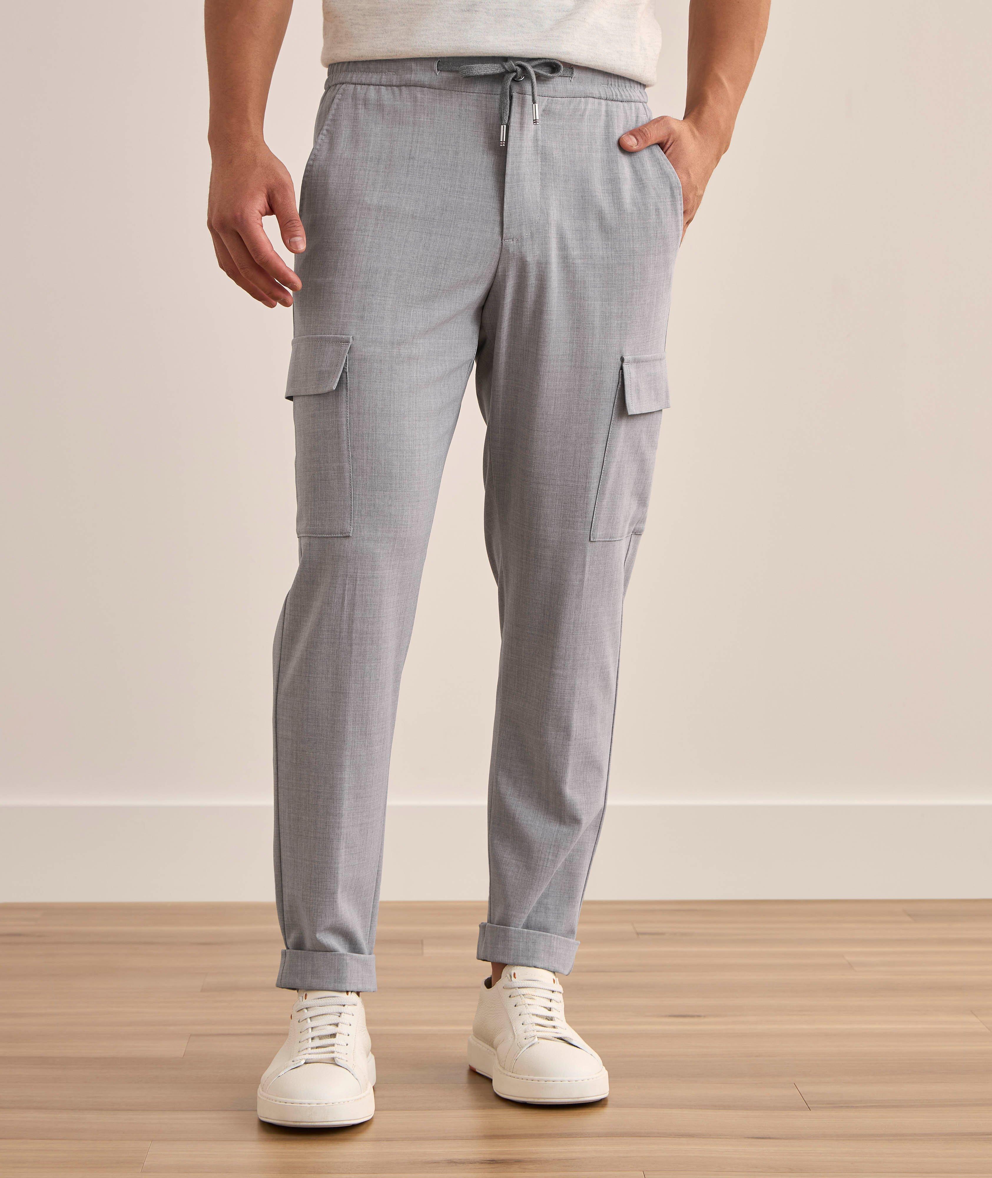 Stretch-Wool Crêpe Cargo Pants image 1