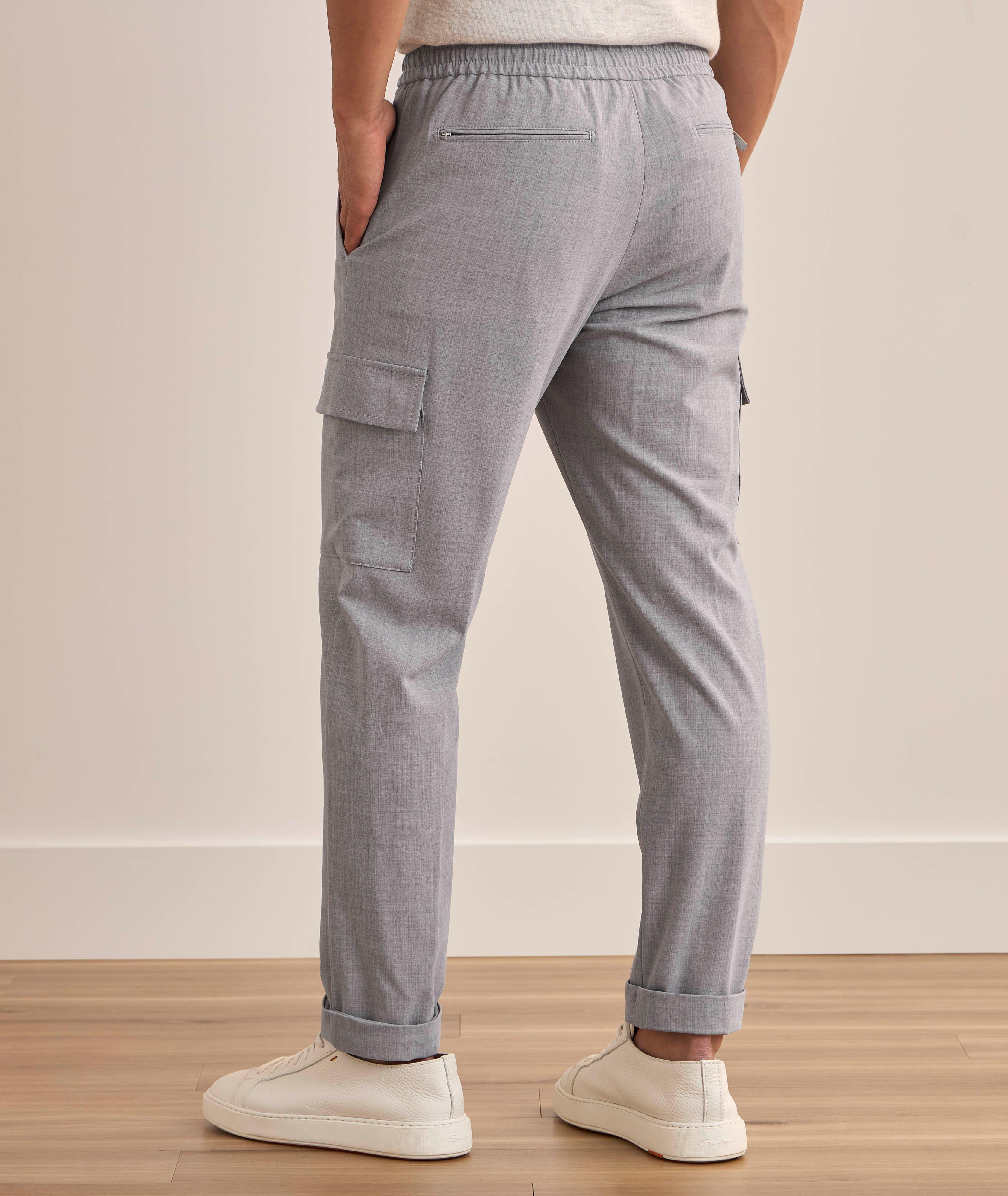 Stretch-Wool Crêpe Cargo Pants image 3