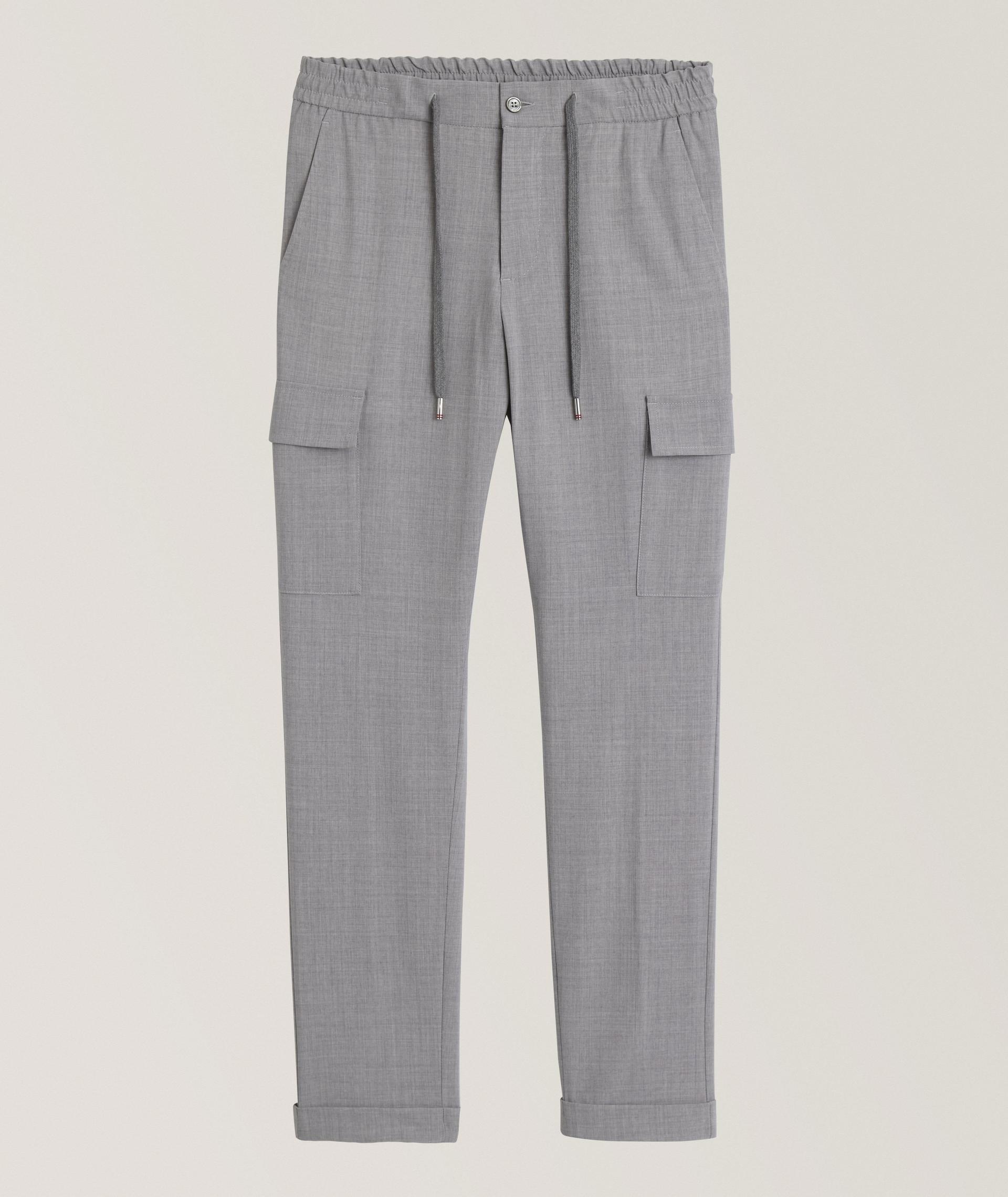 Stretch-Wool Crêpe Cargo Pants image 0