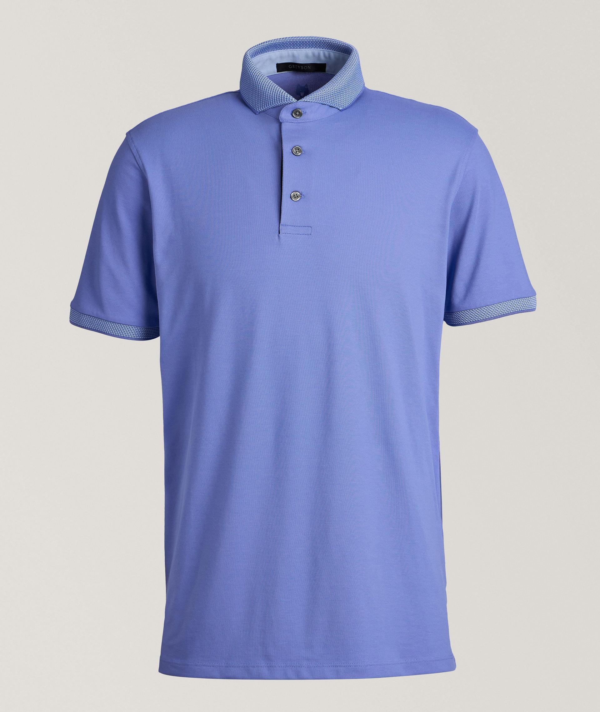 Polo de golf en mélange de coton pima image 0