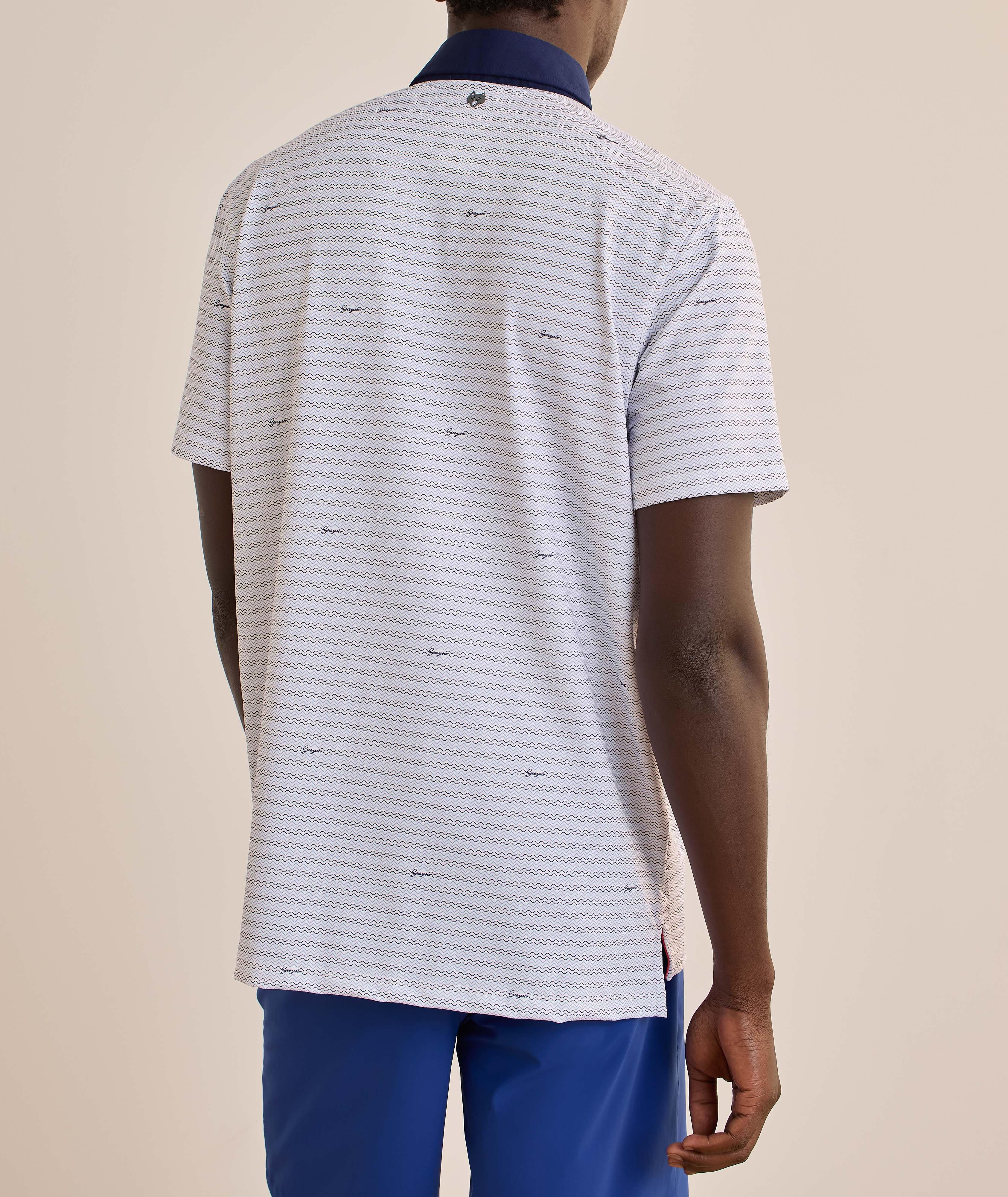Wavy Stripe Performance Golf Polo image 2