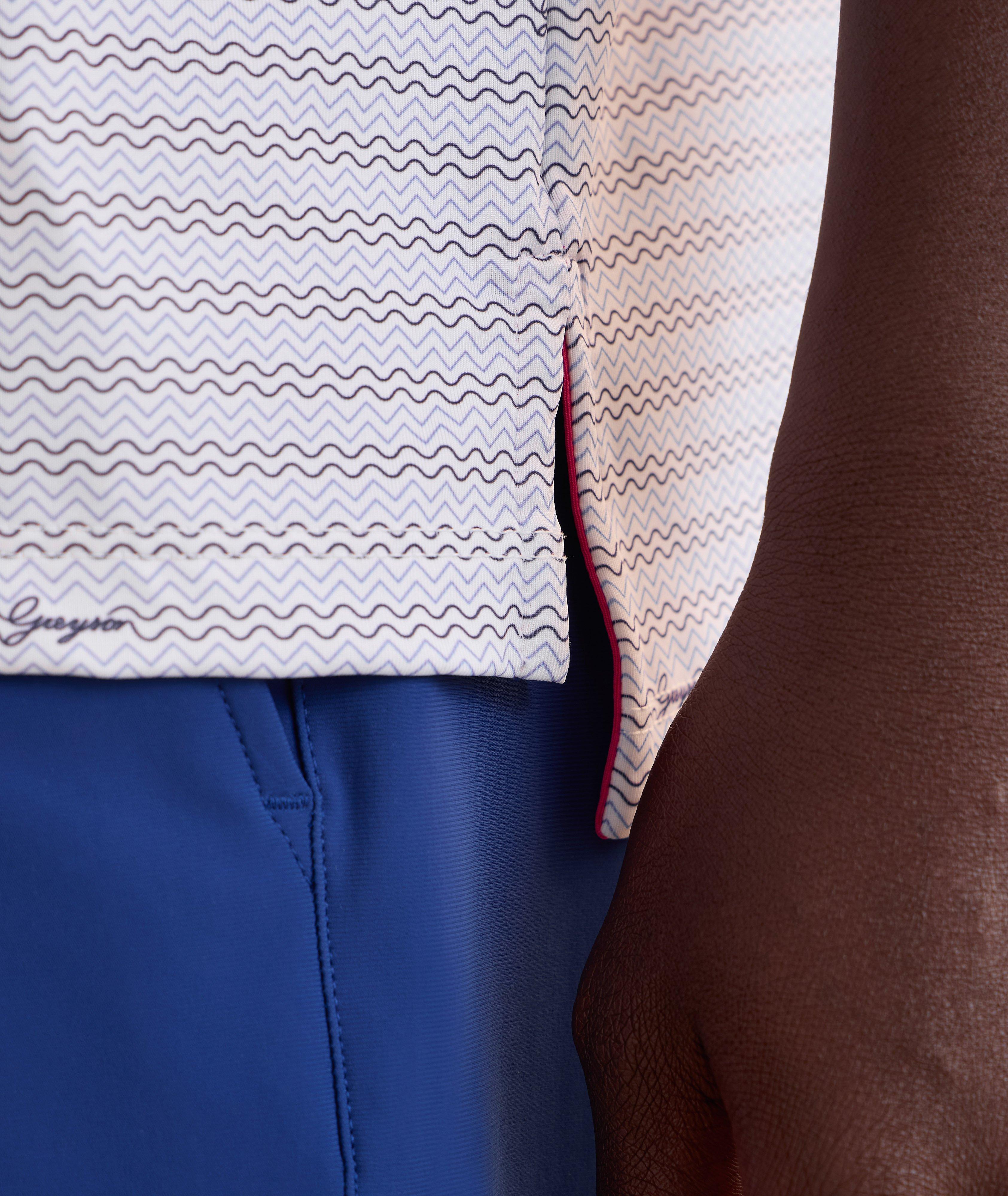 Wavy Stripe Performance Golf Polo image 5