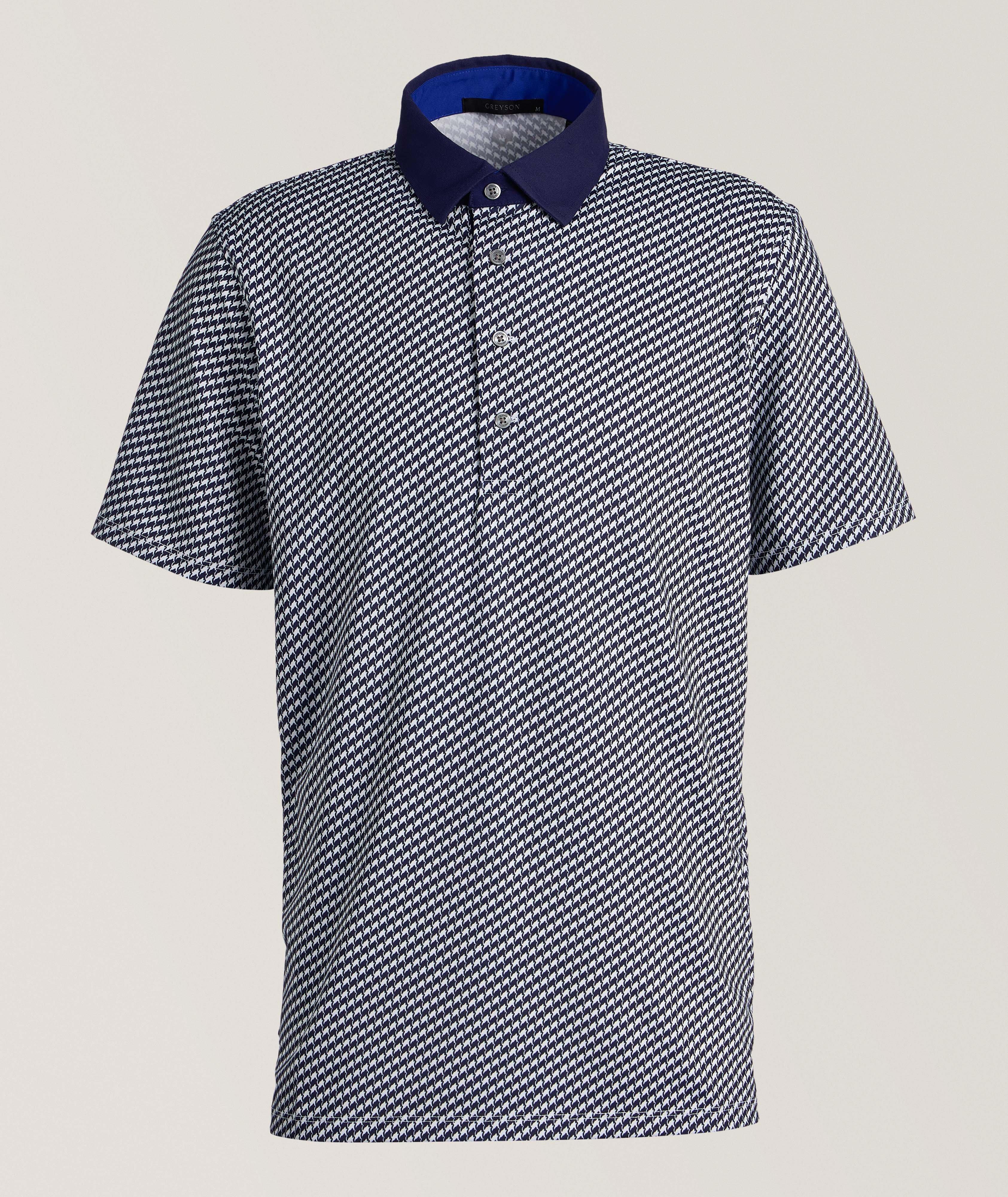 Polo de golf à pied-de-poule image 0